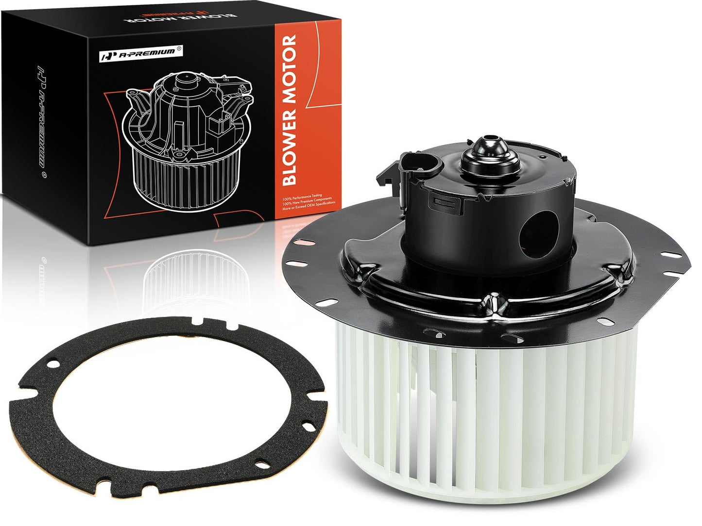 A-Premium HVAC Heater Blower Motor with Fan Cage Compatible with Ford Vehicles - E-150, E-250, E-150/E-250/E-350 Econoline, E-150 E-350 Club Wagon, E-350 E-450 E-550 Super Duty