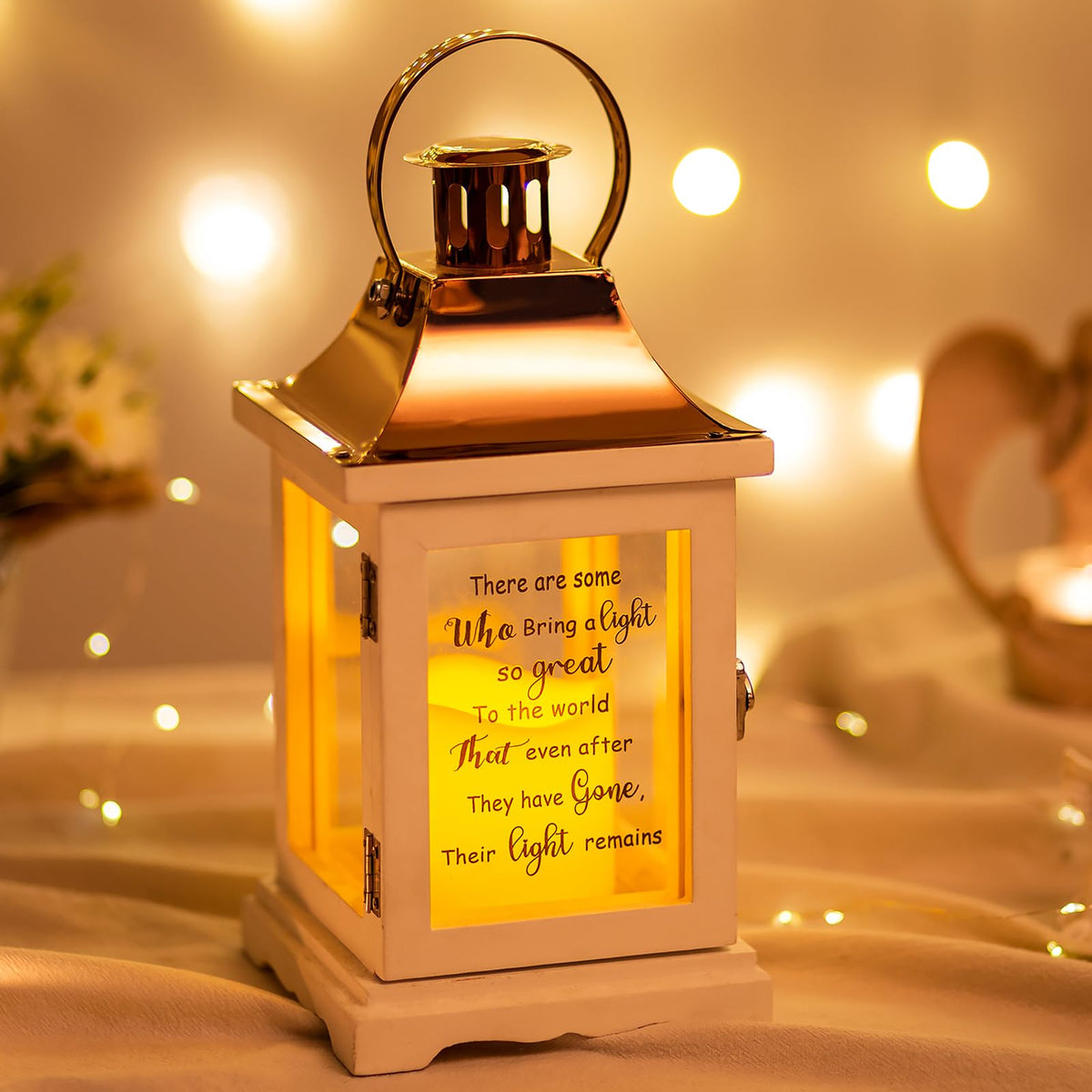 Memorial Lantern Sympathy Gift for Loss of Loved One: Memorial Gifts for Loss of Mother Mom Father Dad Husband Son Grandma Sister Brother Thoughtful Funeral Rememberance Condolence Bereavement