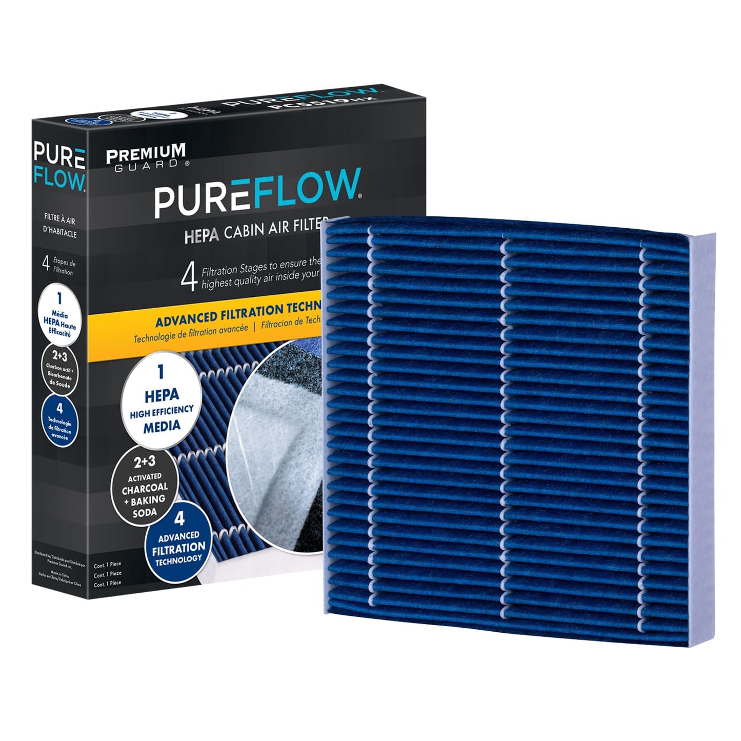 PureFlow HEPA Cabin Air Filter PC6080HX | Fits 2017-2025 Honda CR-V, 2016-2025 Civic, 2018-2025 Odyssey, 2019-2025 Acura RDX, 2023-2025 Honda Pilot, 2022-2025 Acura MDX