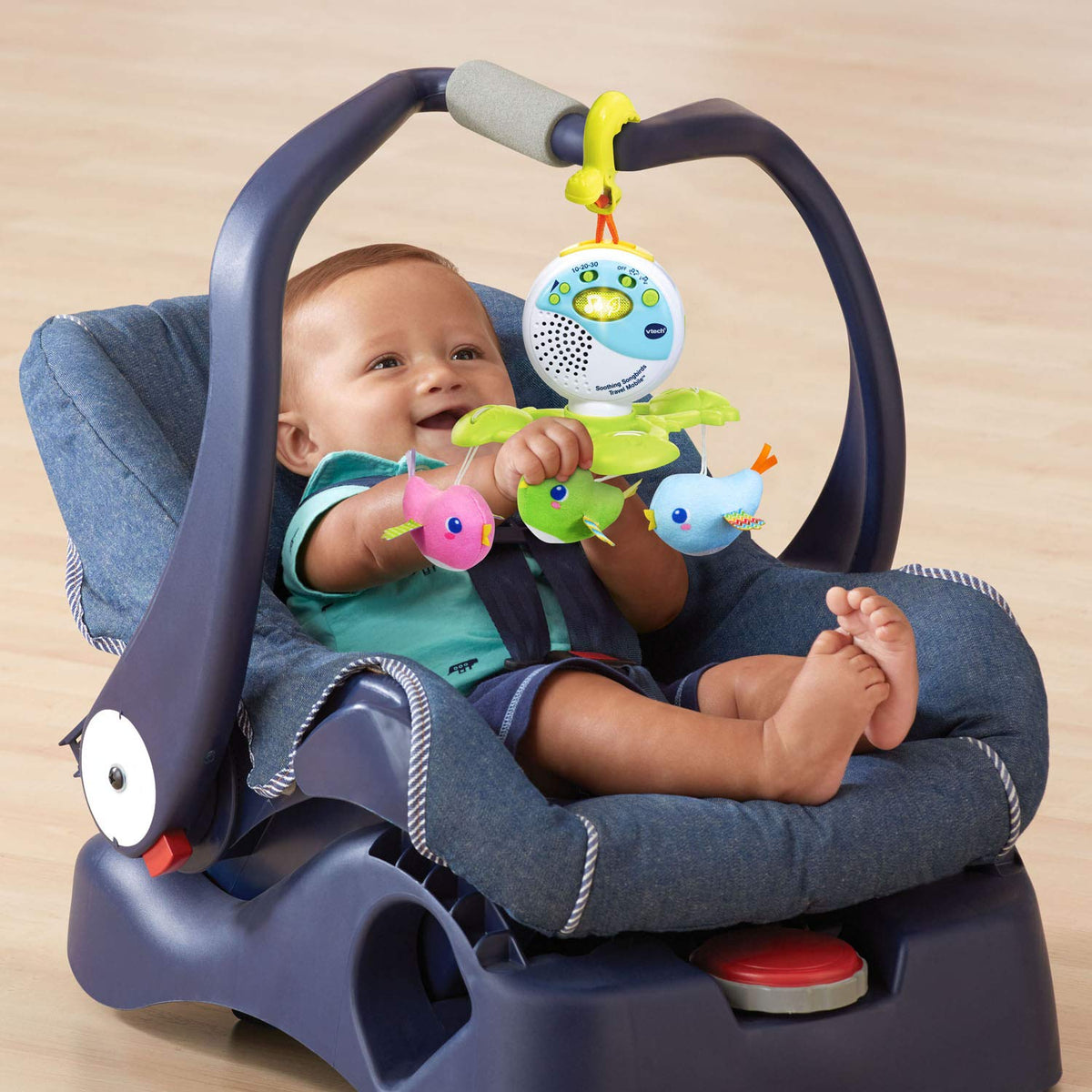 VTech Soothing Songbirds Travel Mobile - English Version, White