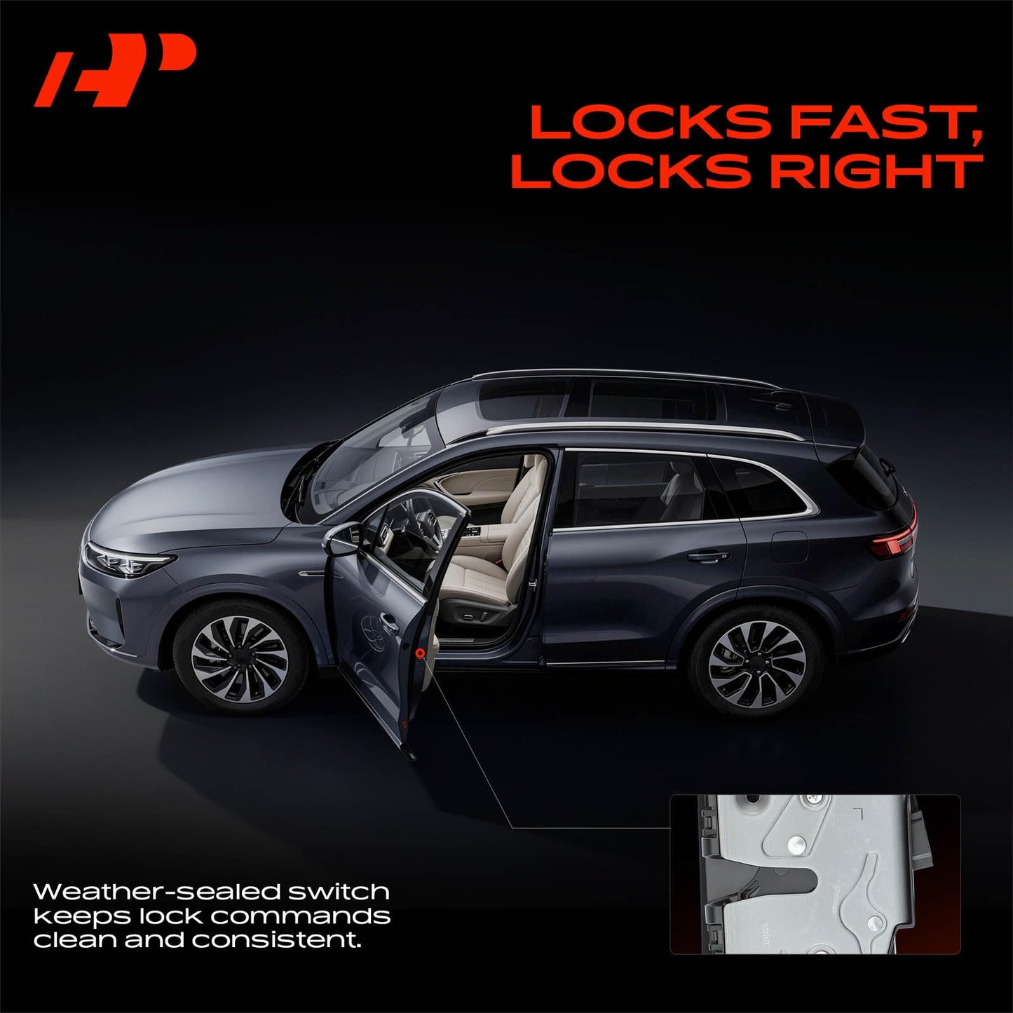 A-Premium Rear Left Driver Door Lock Latch Actuator 13597802 Compatible with Chevrolet Cadillac Buick & GMC Vehicle - Silverado Suburban Sierra Yukon Escalade Envision XTS Colorado Impala Tahoe Canyon