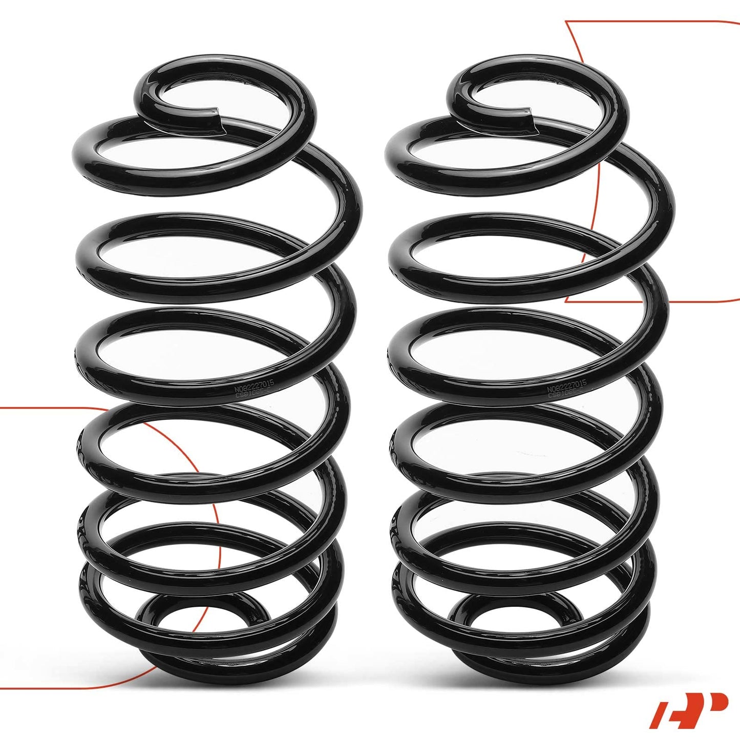 A-Premium 2PCS Rear Suspension Coil Spring Set Compatible with Chevrolet Cobalt (2005-2010), HHR (2008-2010) & Pontiac G5 (2007-2010) & Saturn Lon (2003-2005), Replace# 15938616, 22705489