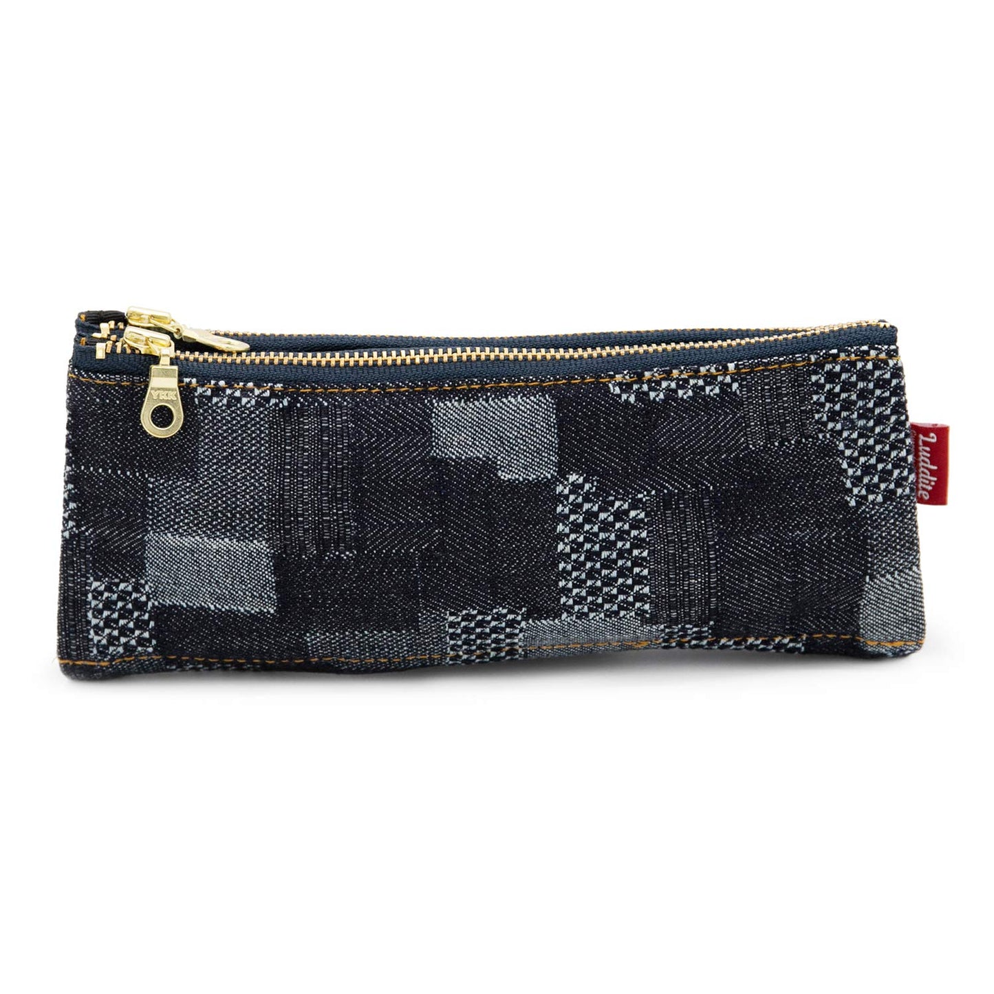 Luddite LDD-BNPN-101 Bendy Pen Case, Denim Patchwork