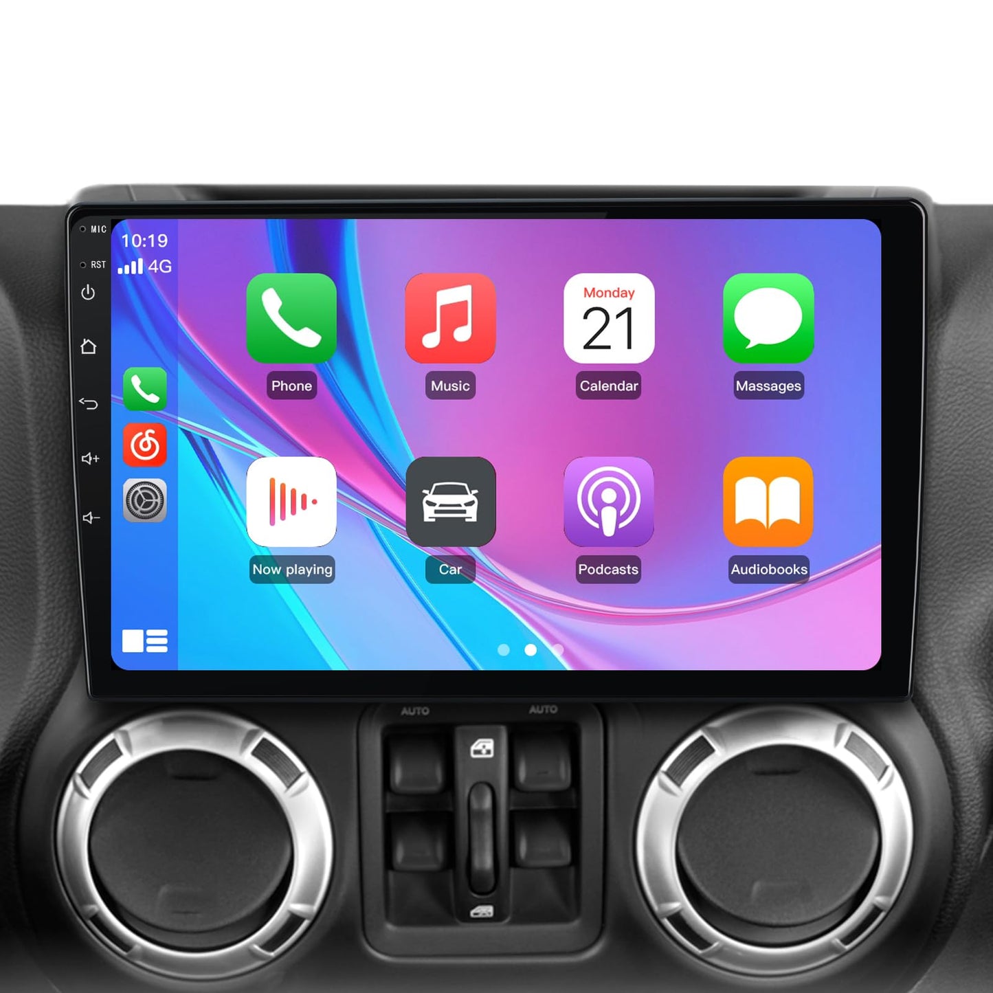 AWESAFE Car Radio Stereo Andriod 13 for Jeep Wrangler JK Compass Grand Cherokee Dodge Ram with CarPlay Android Auto