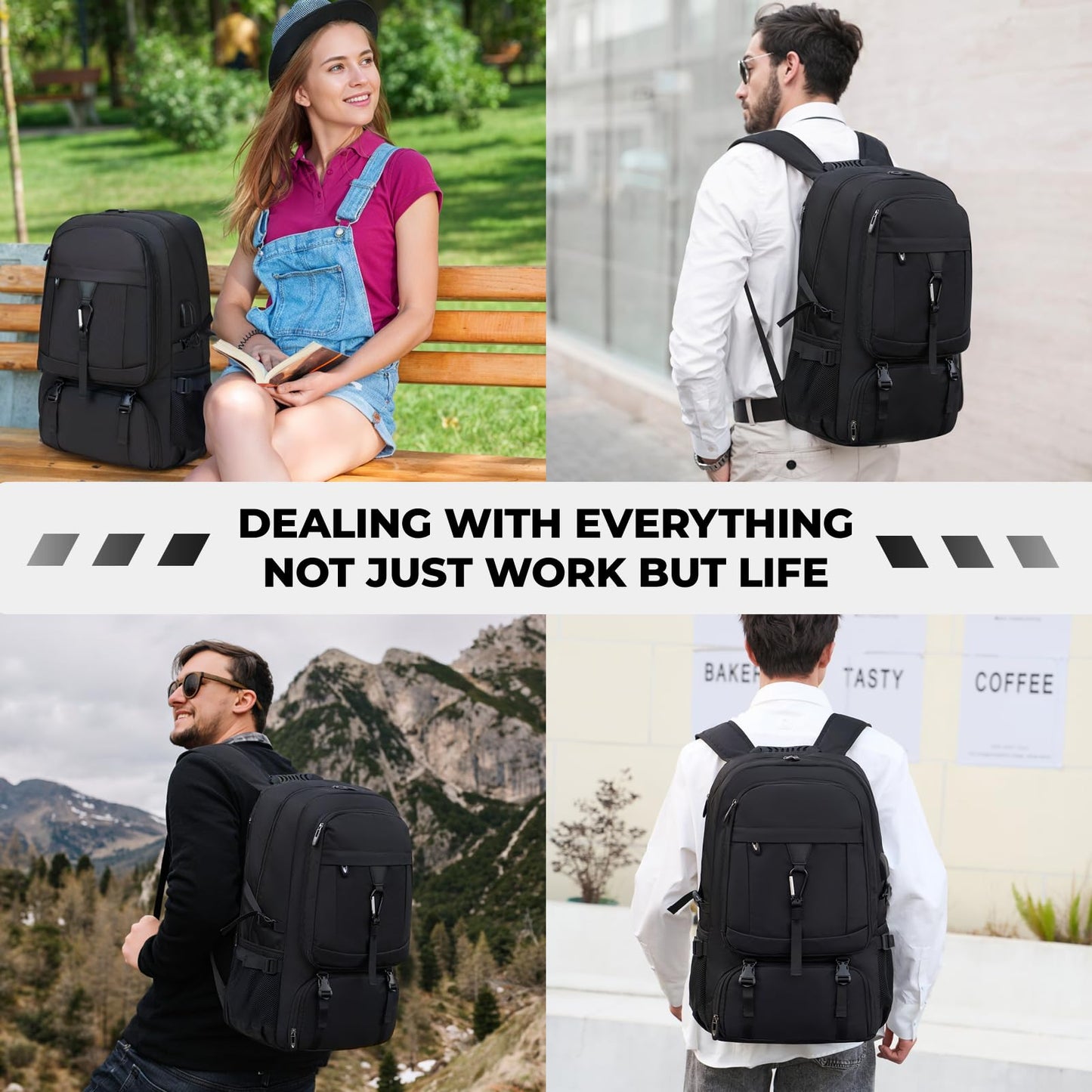 Banlole Travel Backpack with shoe compartment, 17.3 Inch Travel Backpack, 17.3 Inch, Classic
