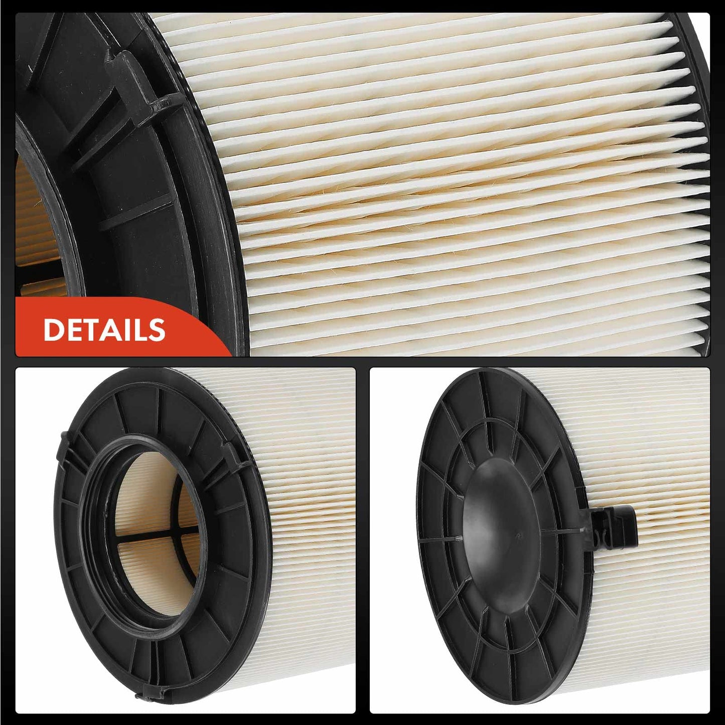 A-Premium Engine Air Filter Compatible with Audi Models- A4, A4 allroad, A4 Quattro, A5, A5 Quattro, A5 Sportback, Q5, S7 - Replace# 8W0133843C
