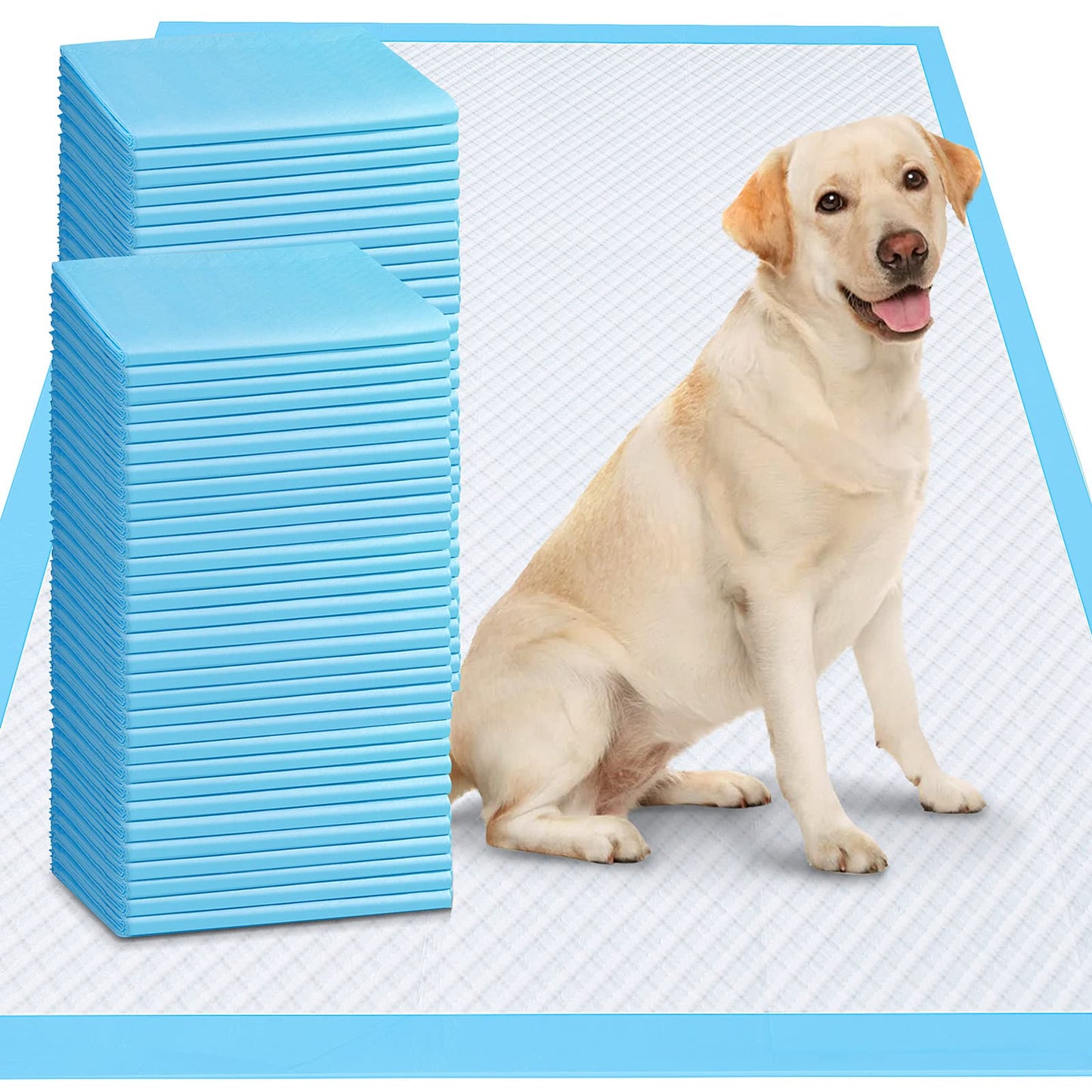 Gimars 4XL 36"x36" Thicken Heavy Absorbency Dog Pee Pad Extra Large- Jumbo Disposable Polymer Quick Dry No Leaking Pee Pads for Dogs, Cats, Rabbits Pets 45 Counts