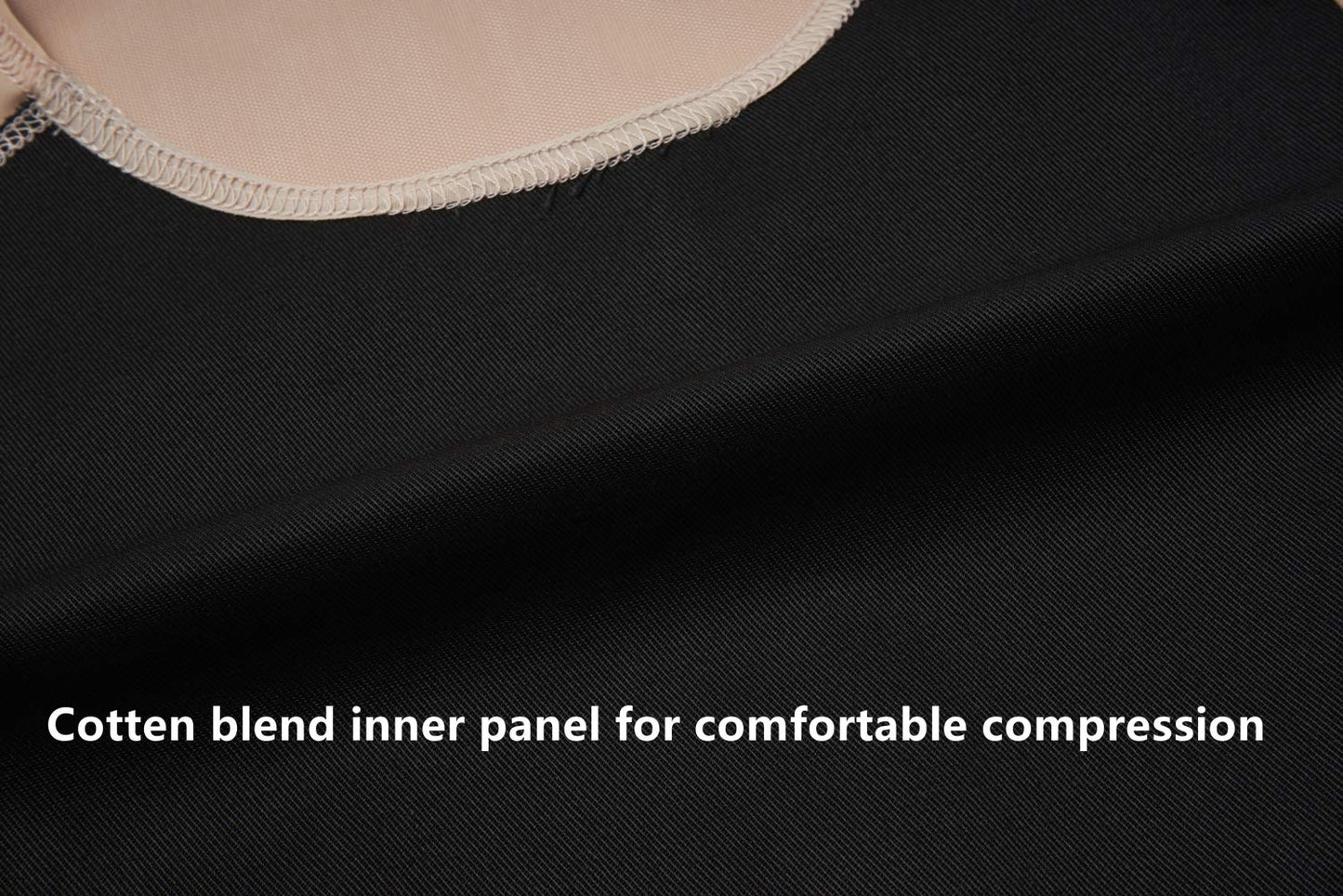 Idtswch Chest Binder For Transgender Breast Binder Half Ftm Binder Flat Binder Bra Cotton Elastic(Black,L)