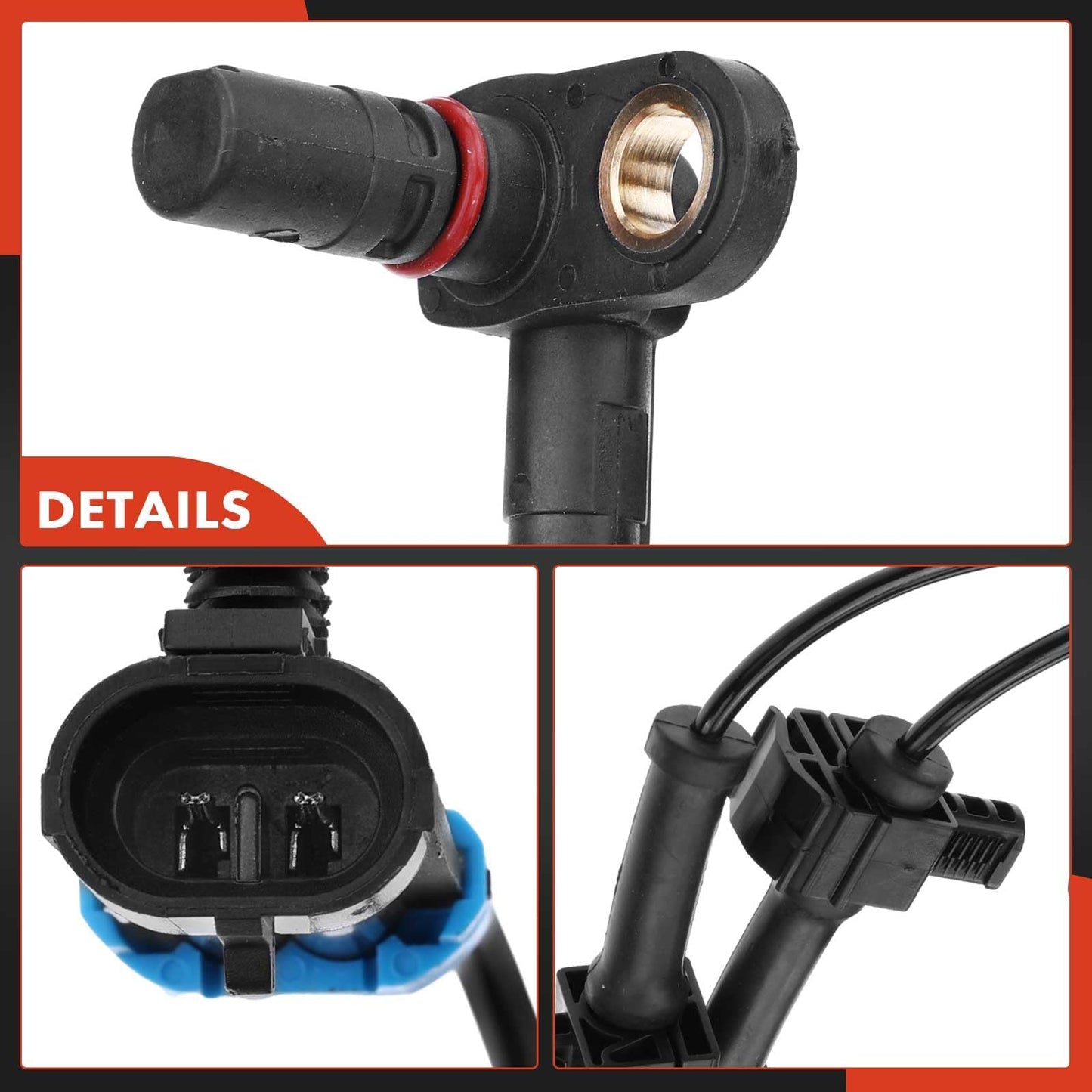 A-Premium 2PCS Rear ABS Wheel Speed Sensor Fits for Chevy Chevrolet Silverado 1500 & GMC Sierra 1500 2007 2008 2009 2010 2011 2012 2013 - Rear Driver and Passenger Side
