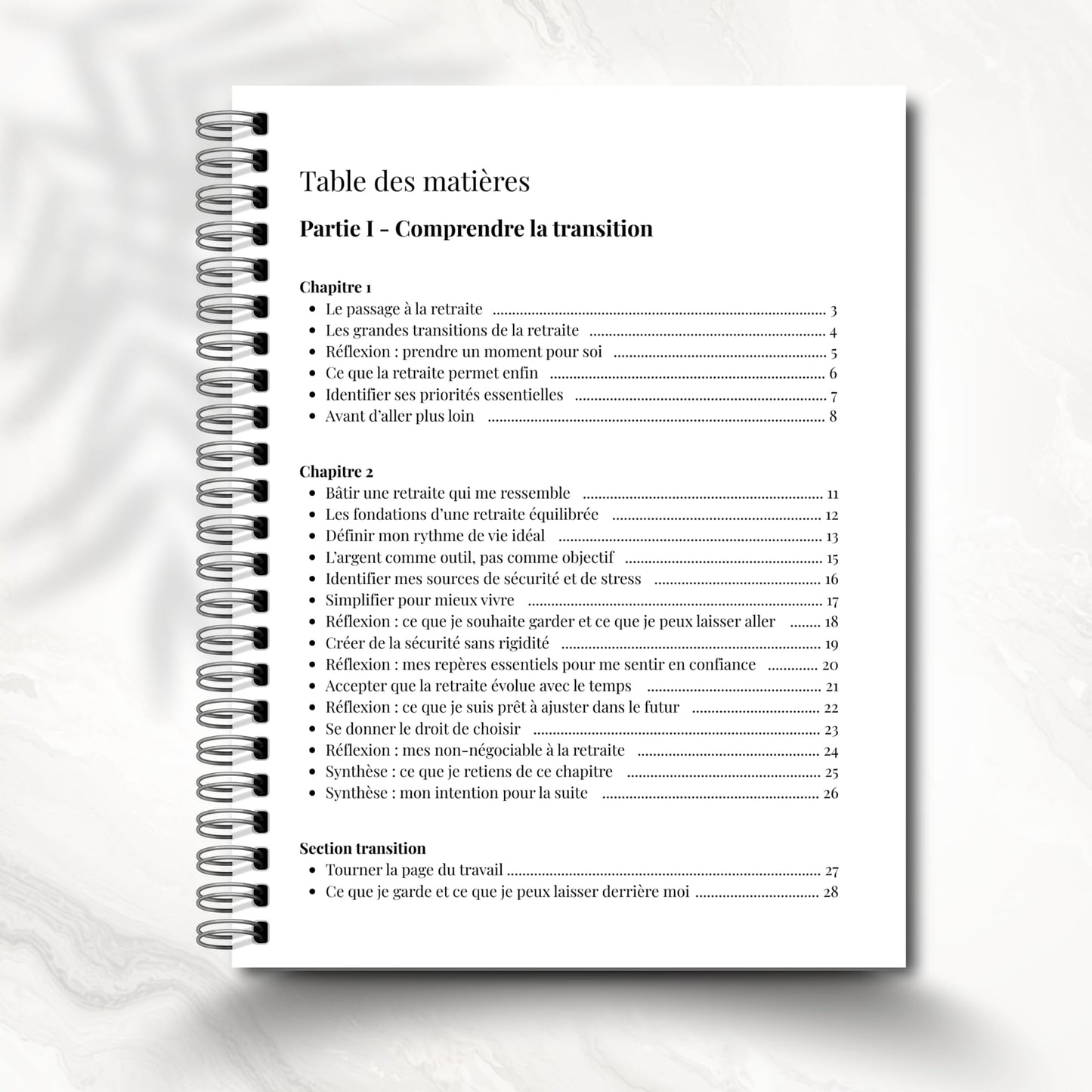 Mon Journal de Retraite, préparation, visualisation guidée, cadeau pour retraités et futurs retraités, Journal en Français, Livre de Retraite