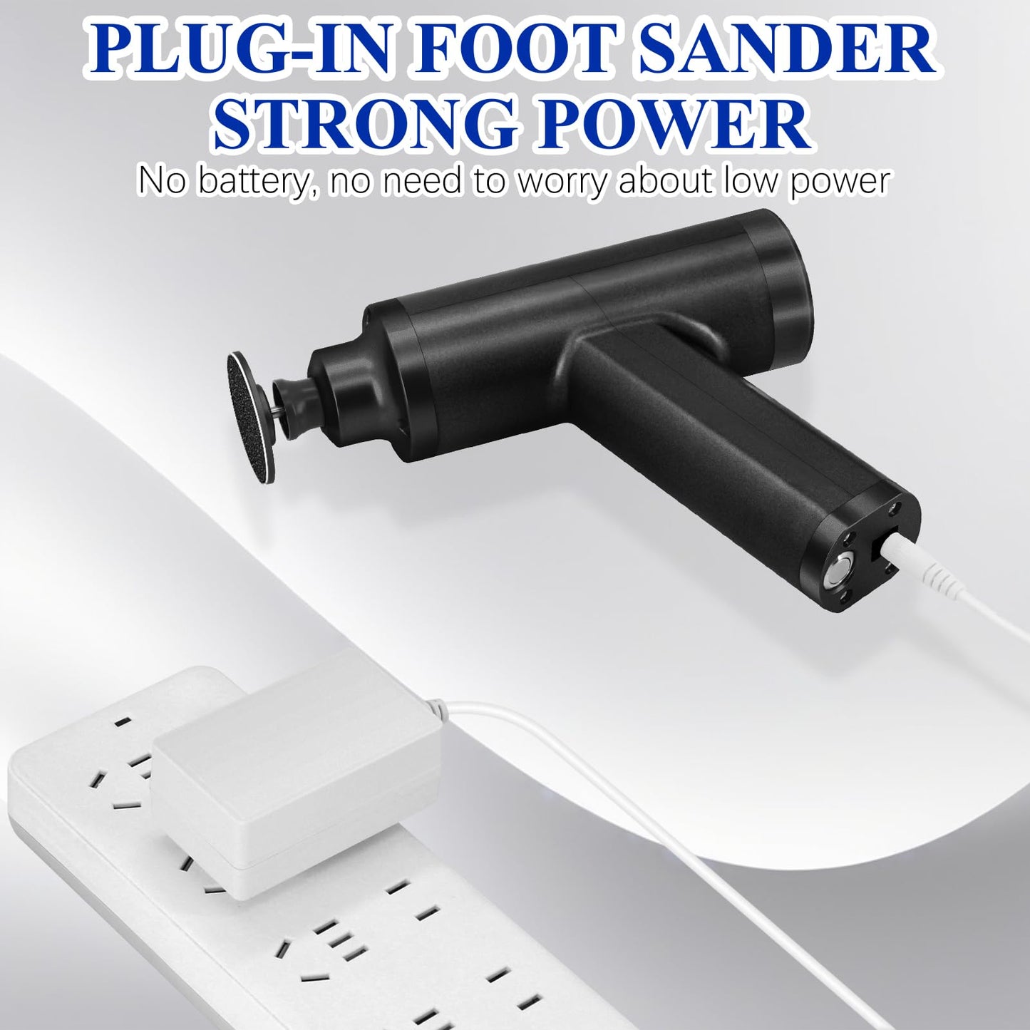 Callus Remover for Feet 4500rpm, Professional Electric Foot Callus Remover Adjustable Speed Foot File Electric Foot Sander Grinder Pedicure Tool Women Men Use (Black)