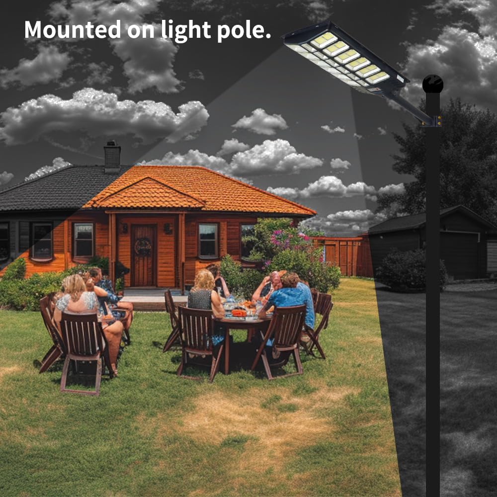 Solar Street Light Large Commercial - Outdoor Heavy Duty Big Bright Waterproof high Powered 4000w