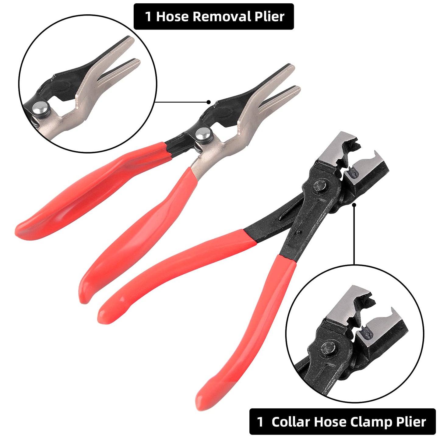 DAYUAN 9pcs Wire Long Reach Hose Clamp Pliers Set Fuel Oil Water Hose Auto Tools