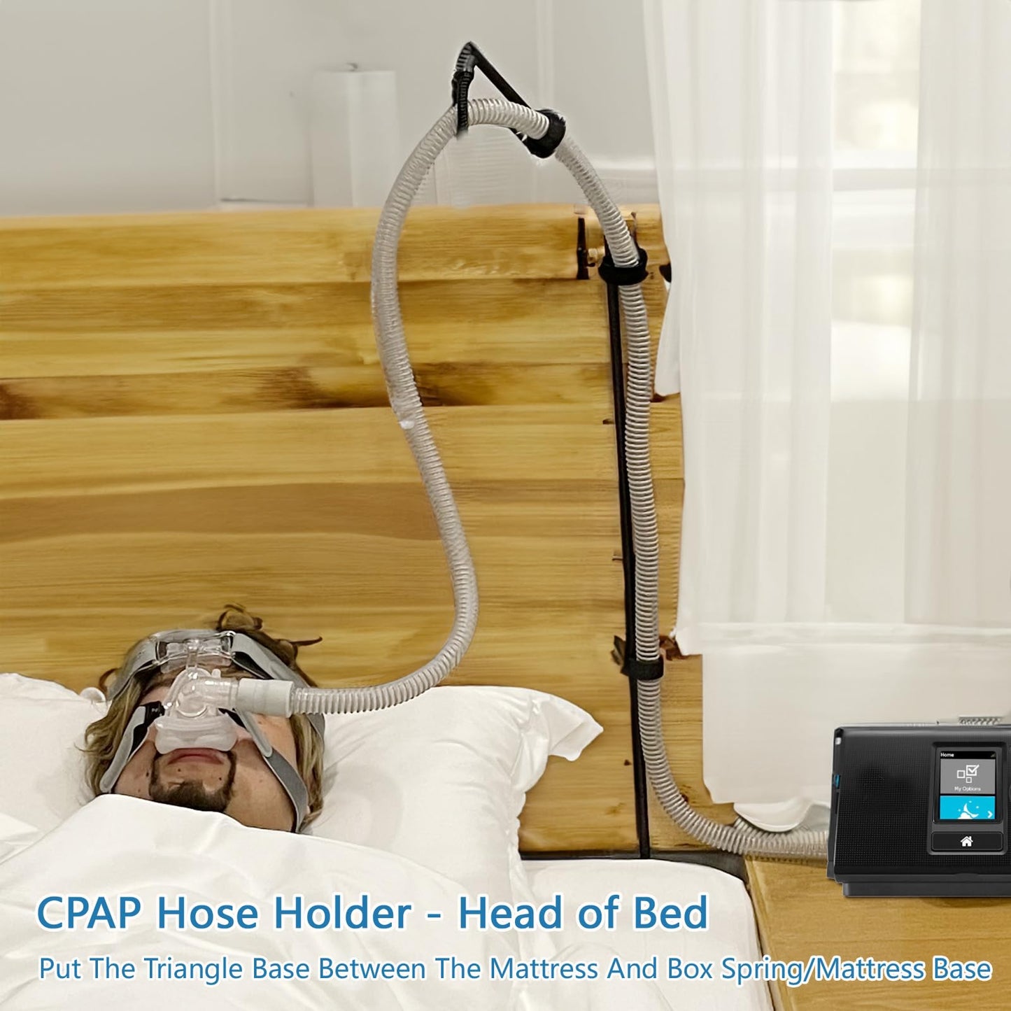 ALADUSA CPAP Hose Holder, Removable and Assemblable Foldable CPAP Hose Hanger Support Comfort and Untangled Sleep,CPAP Supply CPAP Accessories