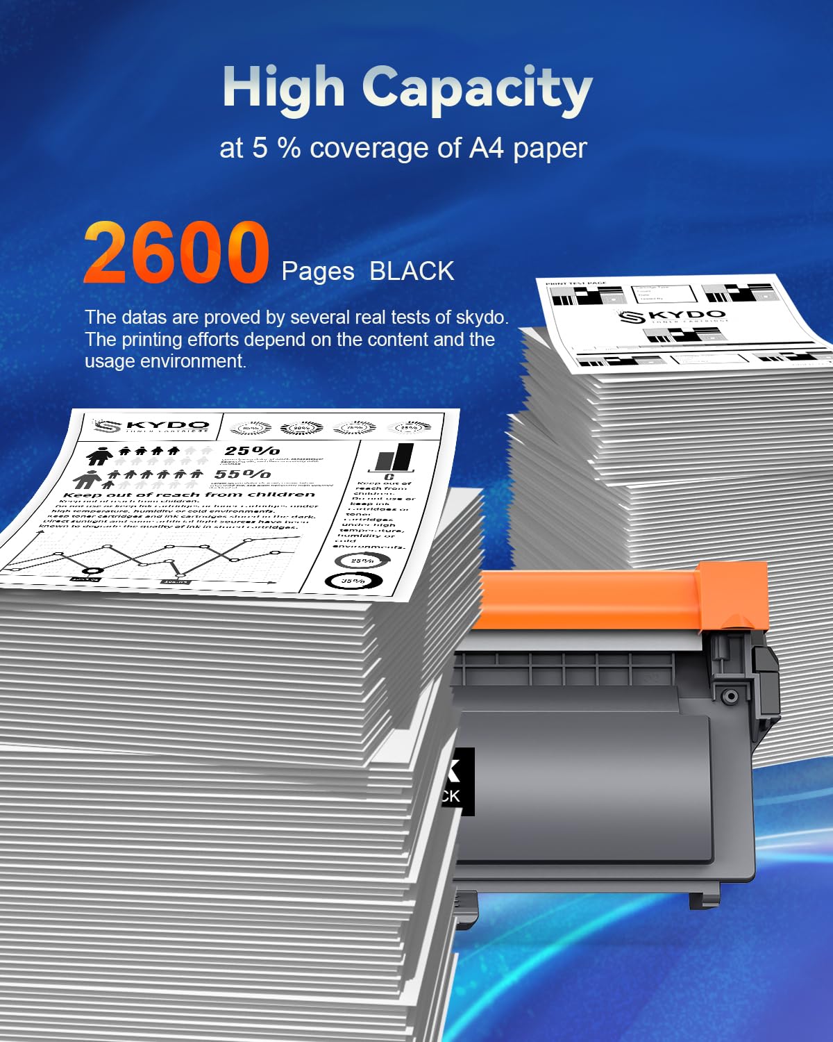 (4-Black) TN660 Toner Cartridge Replacement for TN660 TN630 TN-660 TN-630 Work with DCP-L2520DW DCP-L2540DW HL-L2320D HL-L2360DW HL-L2380DW MFC-L2700DW MFC-L2720DW Printer Toner