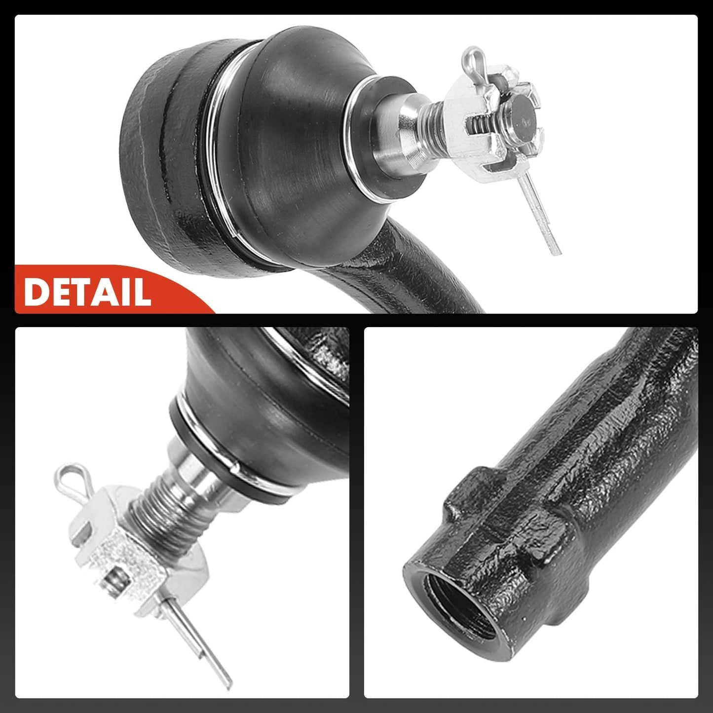 A-Premium 2 x Front Outer Tie Rod Ends, Compatible with Kia Soul 2010 2011 2012 2013