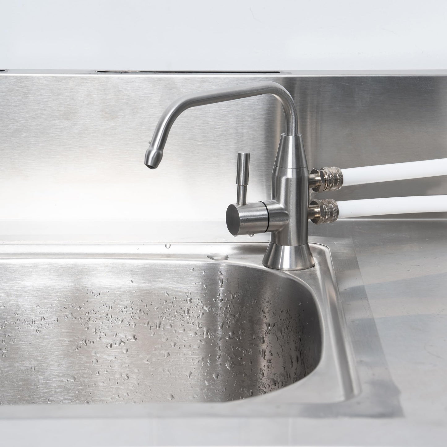Alkaline Water Faucet, 1/2" Two spout ionizer Faucet Stainless Steel for Alkaline Water Ionizer Filtration System