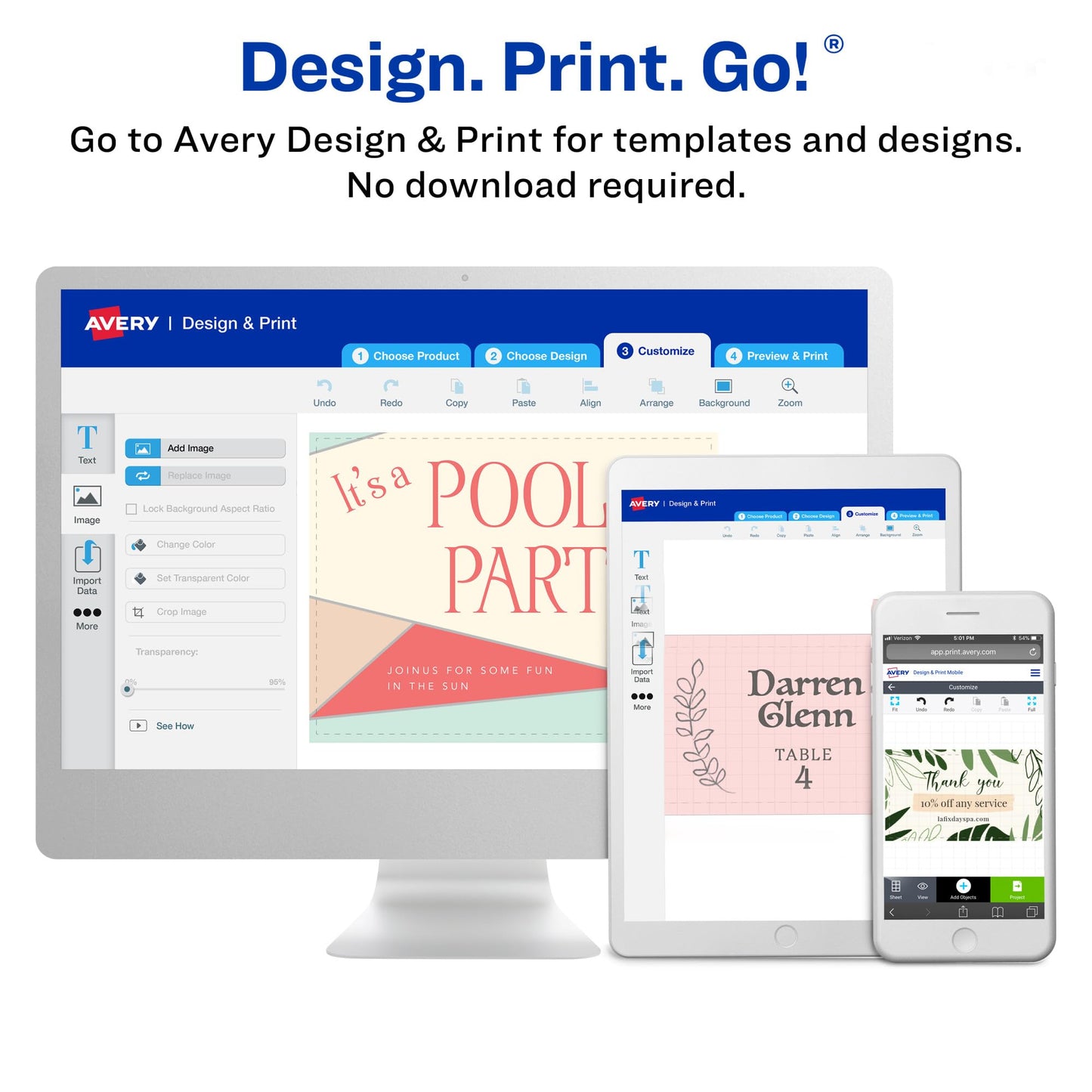 Two-Side Printable Premium Clean Edge Business Cards with
