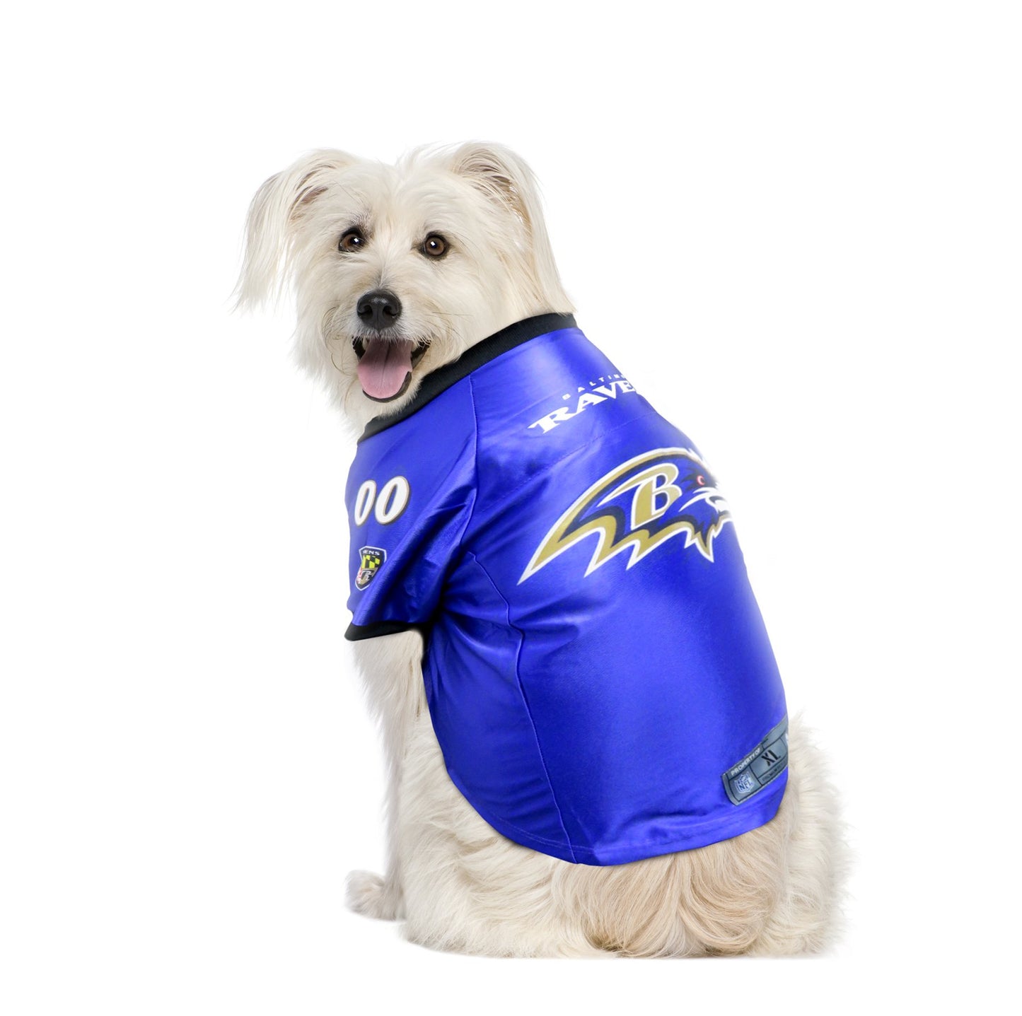 Little Earth 320135-RAVN-M: Baltimore Ravens Pet Premium Jersey