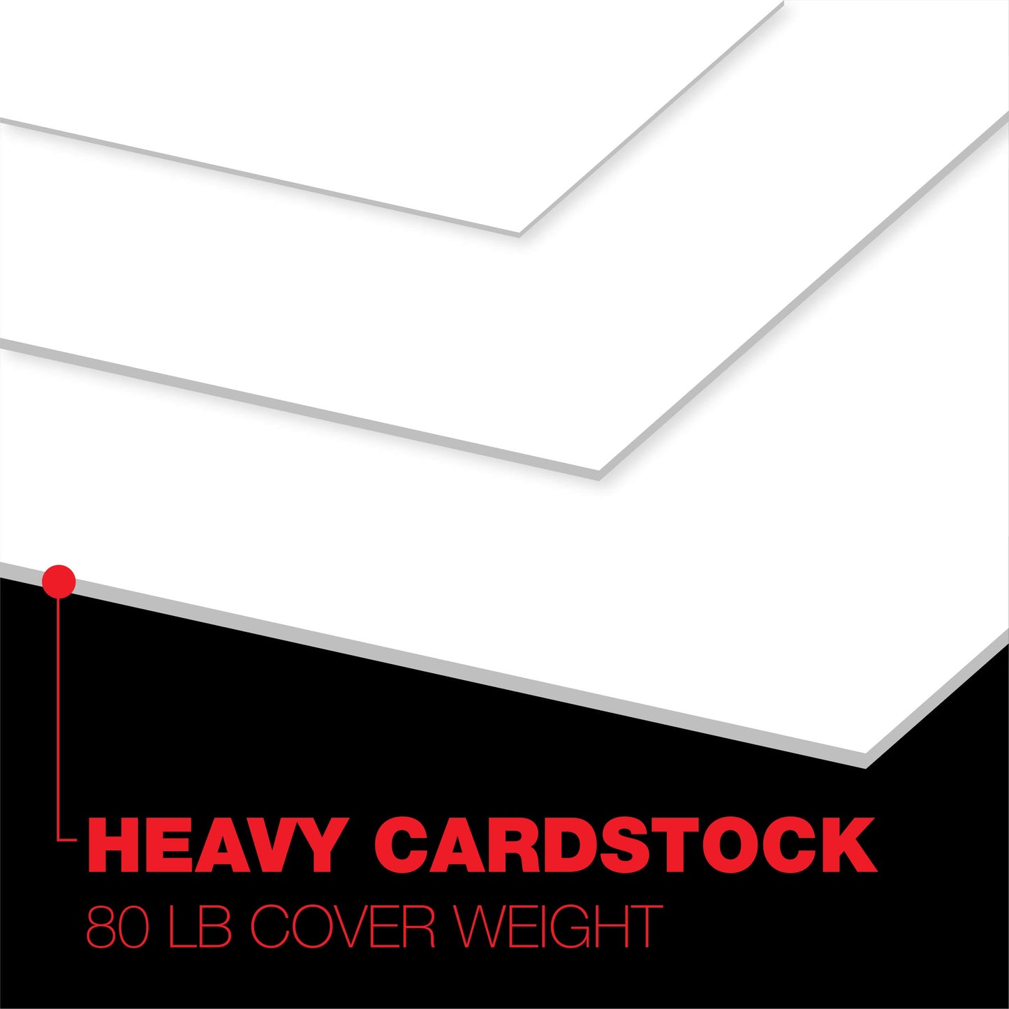 Accent Opaque, Smooth Cover White, 80lb, Ledger, 11 x 17, 97 Bright, 200 Sheets / 1 Ream, Made in The USA