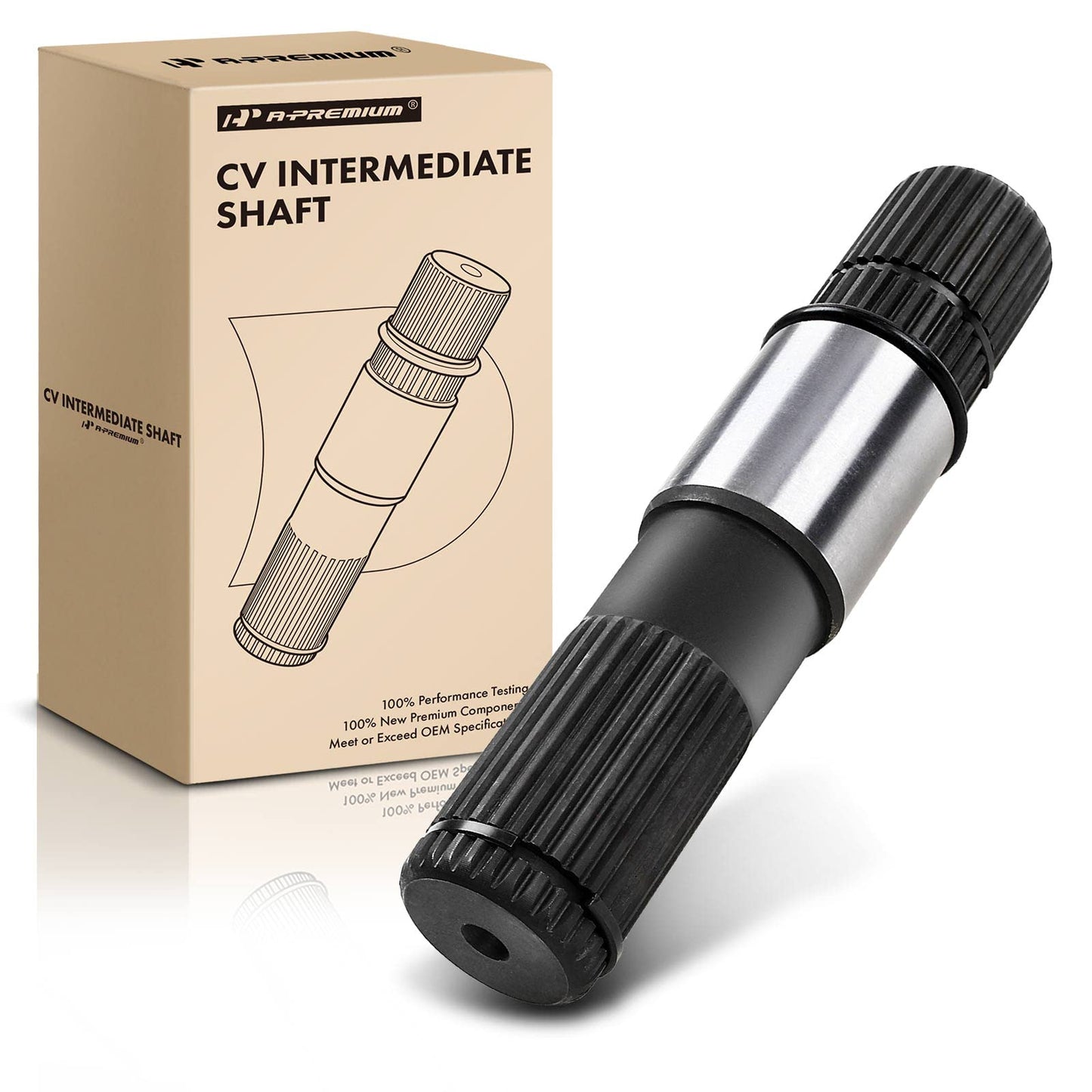 A-Premium CV Intermediate Shaft Compatible with Dodge Ram 1500 2002-2010, Dakota 2000-2010, Durango 2000-2009 & Chrysler Aspen 2007 & Ram 1500 2011, 4WD, Front Left Driver Side