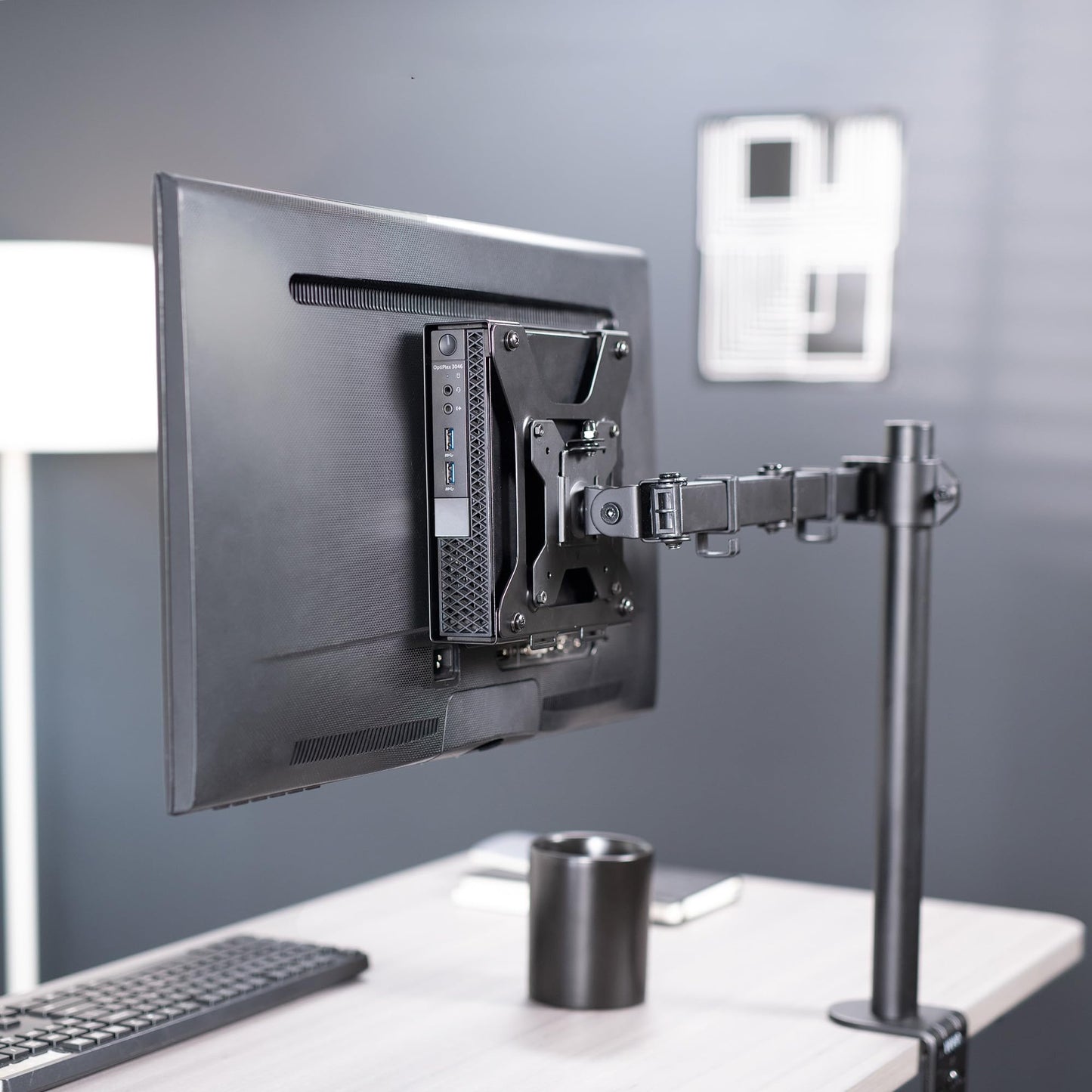 VIVO Behind Monitor VESA Mount Designed for Dell OptiPlex Micro CPU