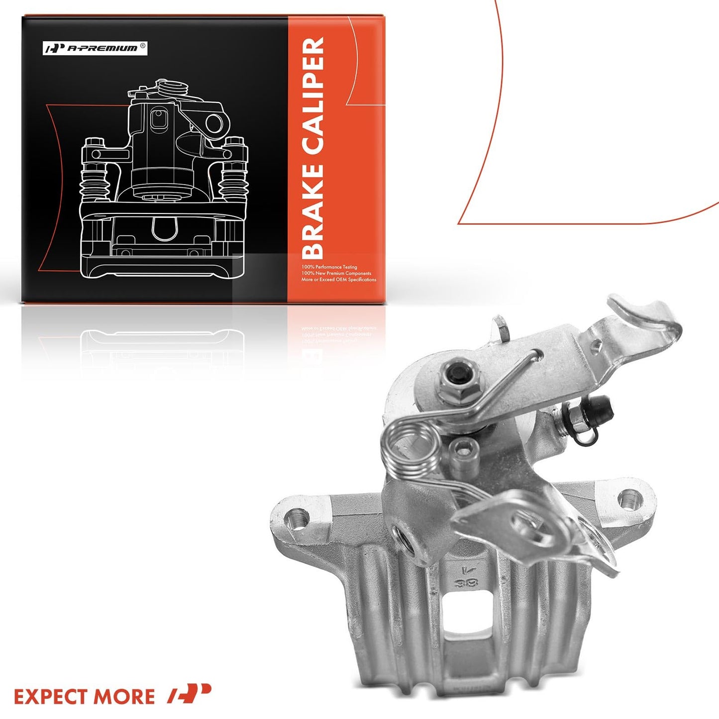 A-Premium Disc Brake Caliper Assembly without Bracket Compatible with Select Volkswagen and Audi Models - A3 2010-201, For Jetta 2012-2018, Golf 2011, Beetle 2013-2019 - Rear Left Driver Side
