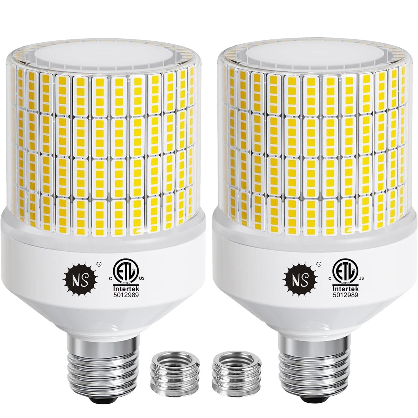 700W Equivalent 10500LM Corn Bulbs (1-Set) - 90% Energy Saving, IP65 Waterproof, 70W E26/E39, 5000K Daylight, Warehouse Light, ETL/FCC/ROHS/CE Certified, Not Dimmable