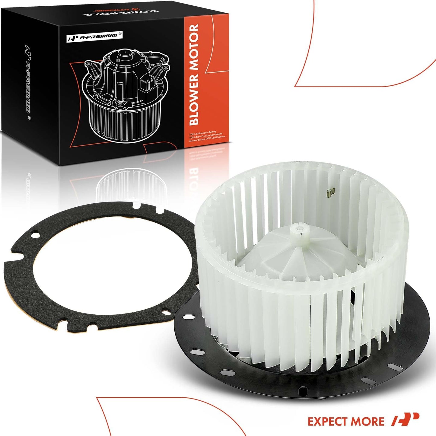 A-Premium HVAC Heater Blower Motor with Fan Cage Compatible with Ford Vehicles - E-150, E-250, E-150/E-250/E-350 Econoline, E-150 E-350 Club Wagon, E-350 E-450 E-550 Super Duty