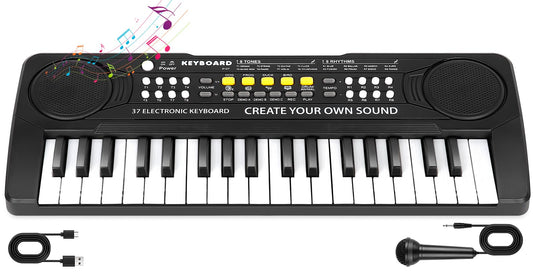 37 Key Piano Keyboard for Kids Musical Toys for 3 4 5 6 Year Old Girls Kids Piano Portable Music Keyboard Electronic Educational Learning Toy for Boys Girls Birthday Gifts