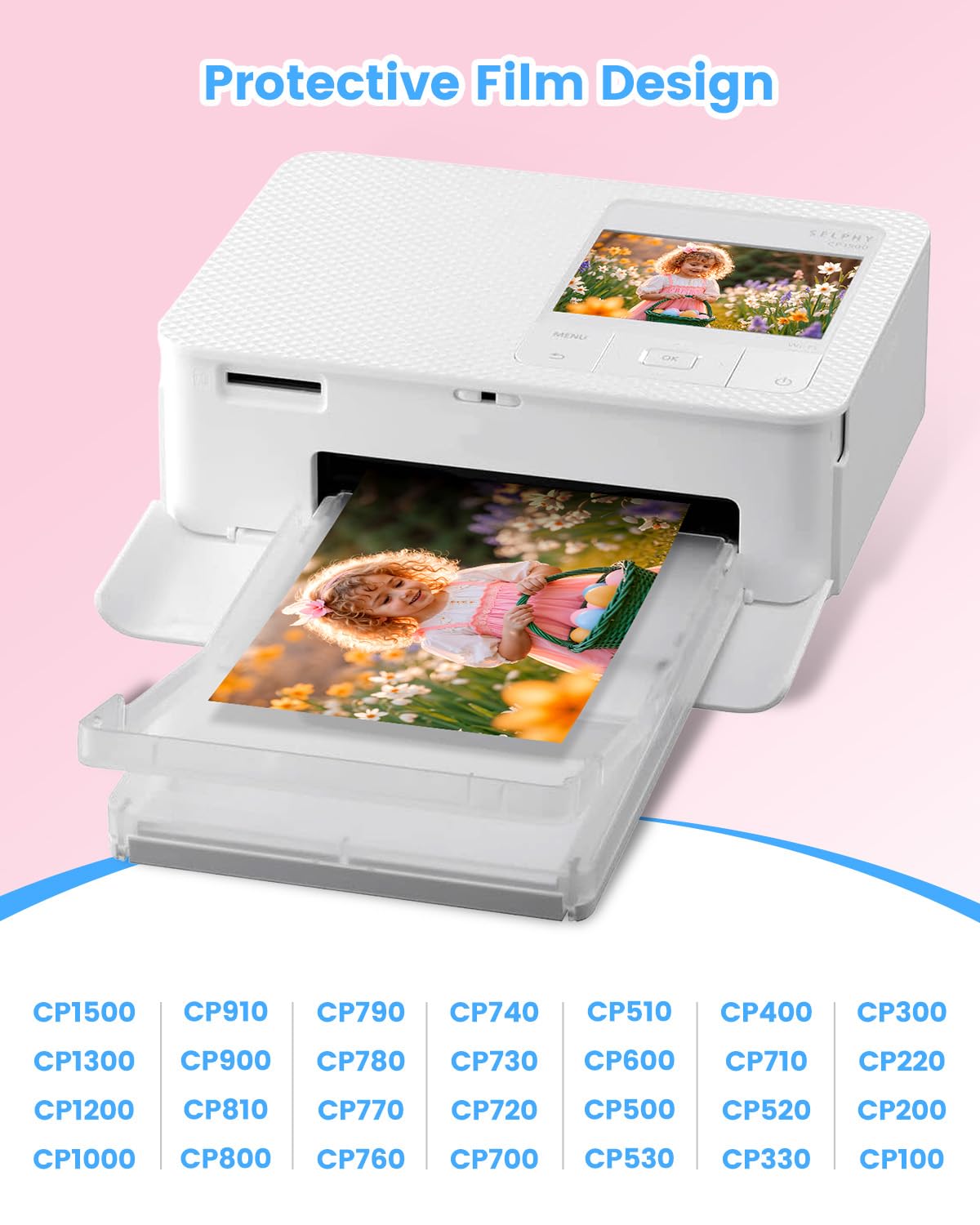 Compatible Canon Selphy CP1300 CP1500 Paper and Ink, KP-108IN 3 Color Ink Cartridges and 108 Sheets 4" x 6" Photo Paper for Canon Selphy Cp1000 CP1200 CP900 CP910 CP800 CP760 Photo Printer