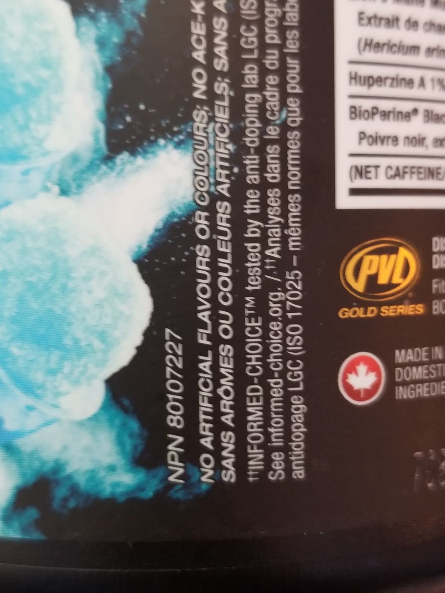 PVL Gold Series Domin8 | Pre-workout Superfuel - full dose Preworkout - 520 g - Peach Mango Punch