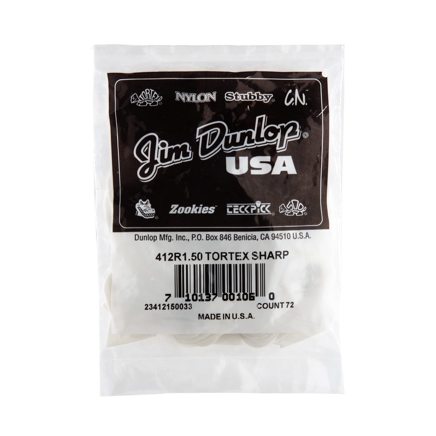 Picks Jim Dunlop Tortex Sharp 1.5 Refill (72)