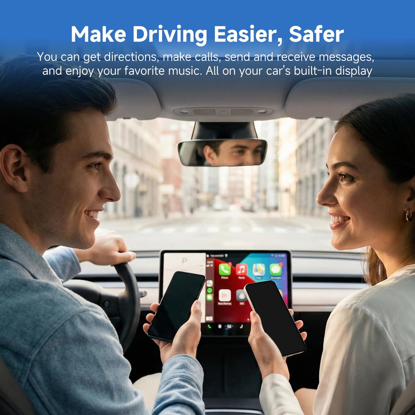D7 Mini Wireless CarPlay & Android Auto Adapter 2-in-1, 2026, Alloy Shell, Compatible with 2016+ Factory-installed Wired CarPlay/Android Auto Car, Plug & Play Car Play Dongle for iPhone & AndroidPhone