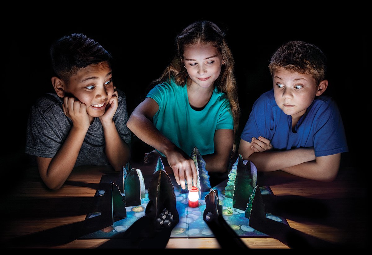 ThinkFun Shadows in The Forest Play in The Dark Board Game for Kids and Families Age 8 and Up - Fun and Easy to Learn with Innovative and Unique Gameplay