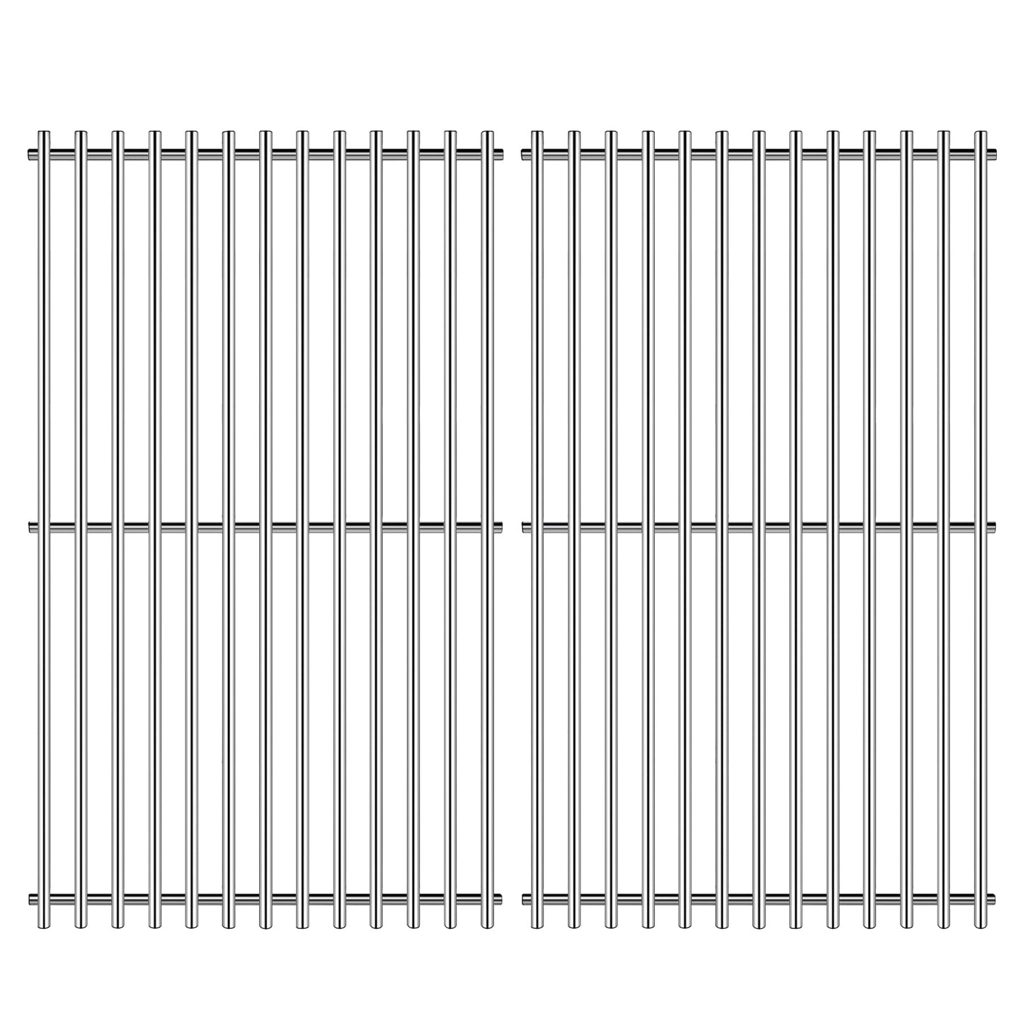 7637 Grill Grates for Weber Spirit I & II 200, Spirit E210 E220 S210 S220 Gas Grills with Front Control,7mm Premium Solid Food Grade 304 Stainless Steel Cooking Grates for Weber 46010074 Gas Grills
