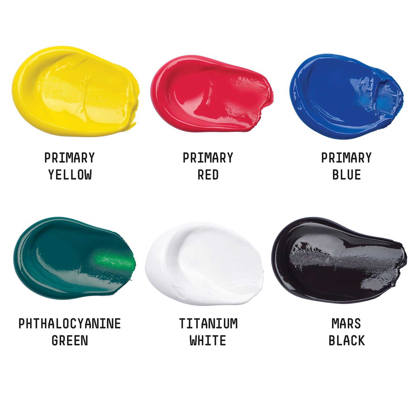 Liquitex Basics 101076 Acrylic Paint Tube 6-Piece Set