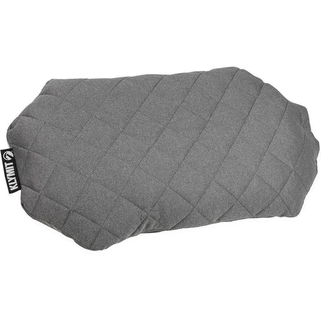 Klymit Luxe Pillow with Soft Luxurious Cover, Grey, X-Large