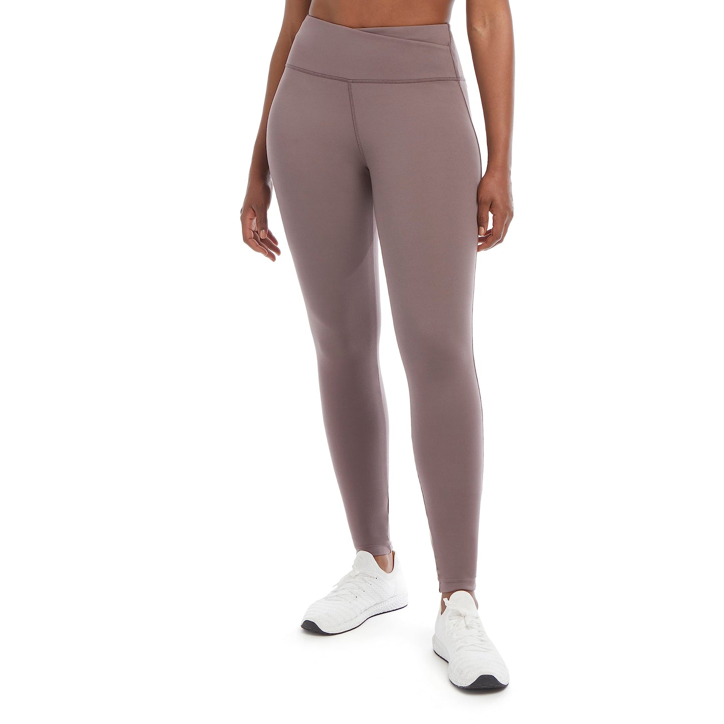 Jockey Women's Wrap Waist Full Length Legging, Plum Truffle, Medium