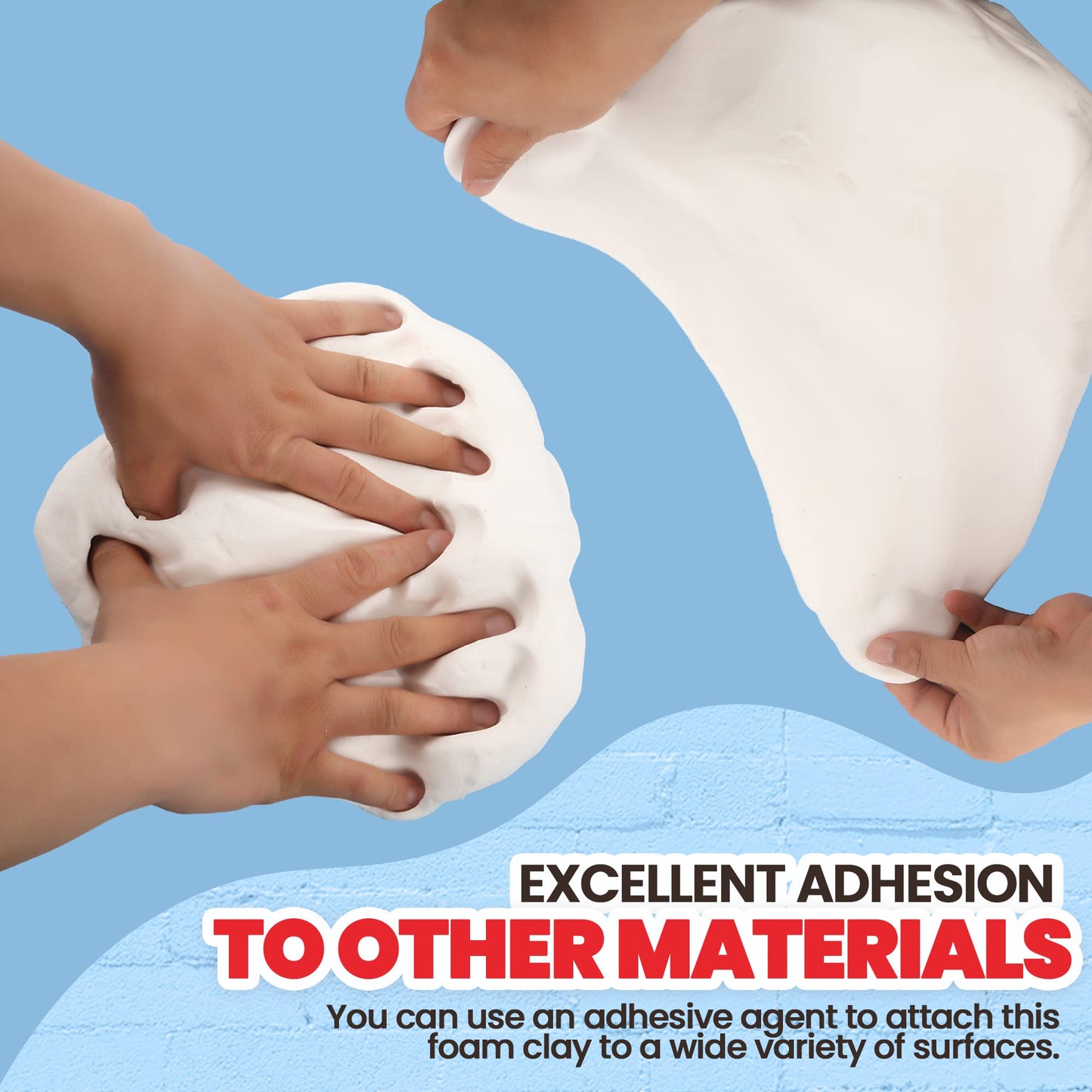 3.3 lbs Moldable Cosplay Foam Clay (White) – High Density and Hiqh Quality for Intricate Designs | Air Dries to Perfection for Cutting with a Knife or Rotary Tool, Sanding or Shaping
