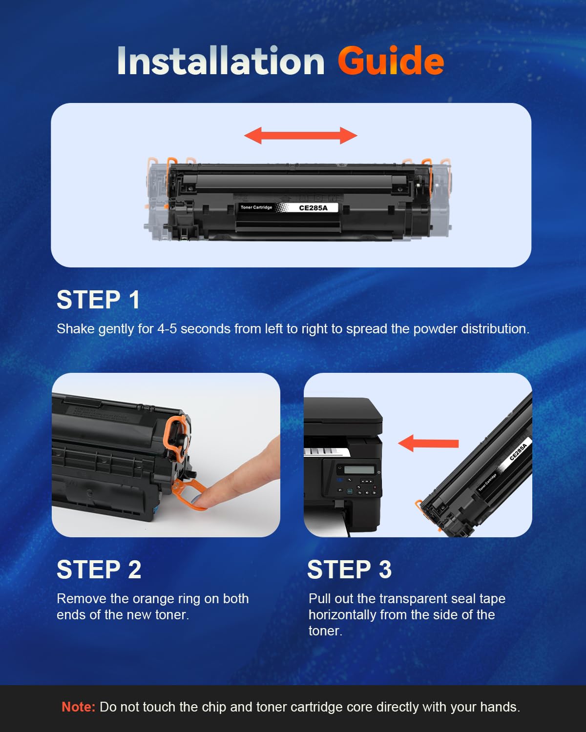 2-Pack 85A Toner Cartridge Compatible Replacement for HP 85A CE285A P1102w Toner Cartridge for LaserJet Pro P1102 P1102w M1212nf P1109w M1217nfw MF3010 1102w Toner Cartridges (2 Black)
