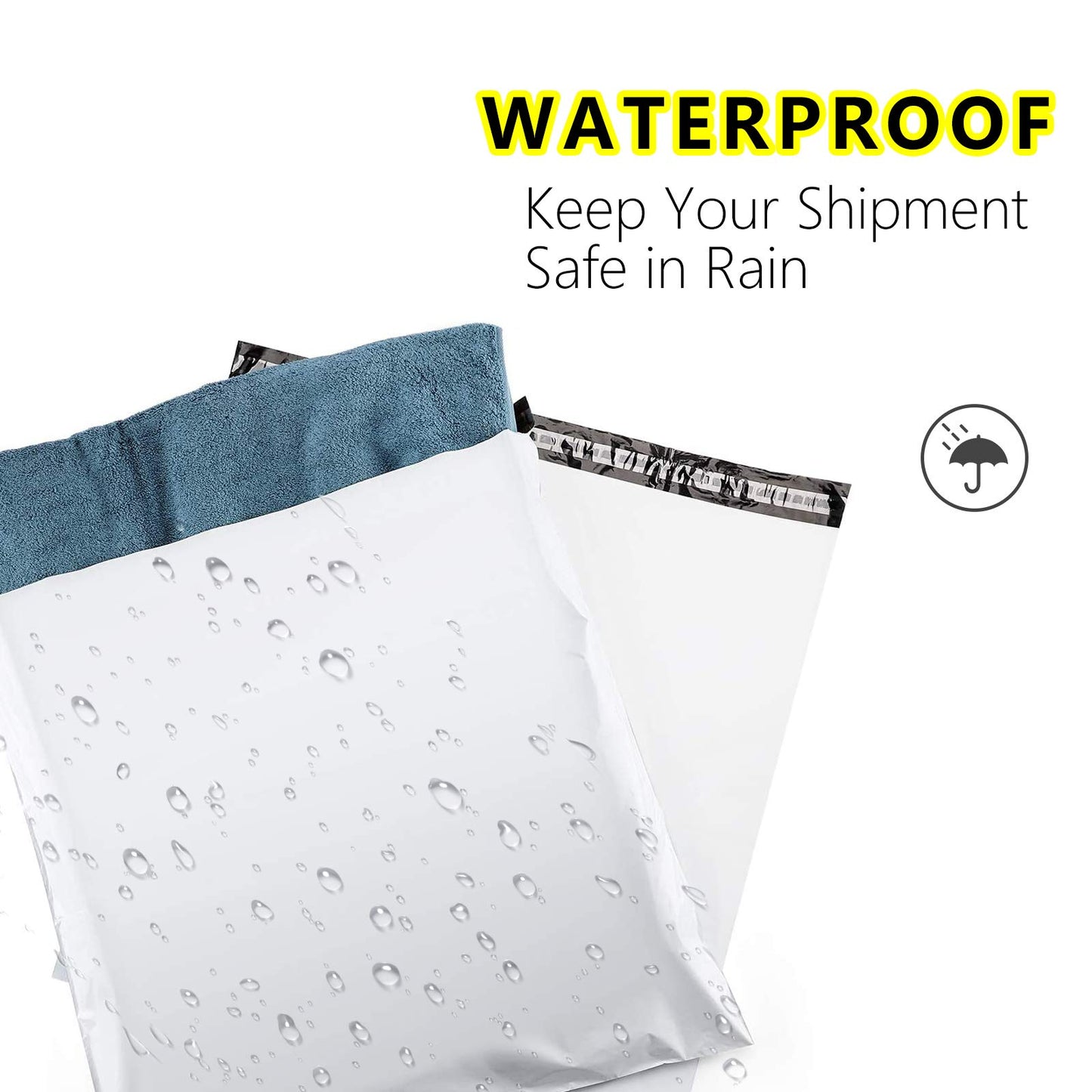 ePack 50PCS - 19x24” White Poly Mailer 2.5 Mil Envelopes Shipping Bags with Self Adhesive, Waterproof and Tear-Proof Postal Bag (#8)