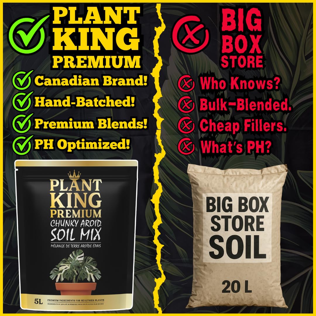Aroid Potting Mix – Chunky Fast-Draining Houseplant Soil with Pine Bark, Coco Chunks & LECA for Monstera, Anthurium, Philodendron, Pothos, Rhaphidophora & Syngonium