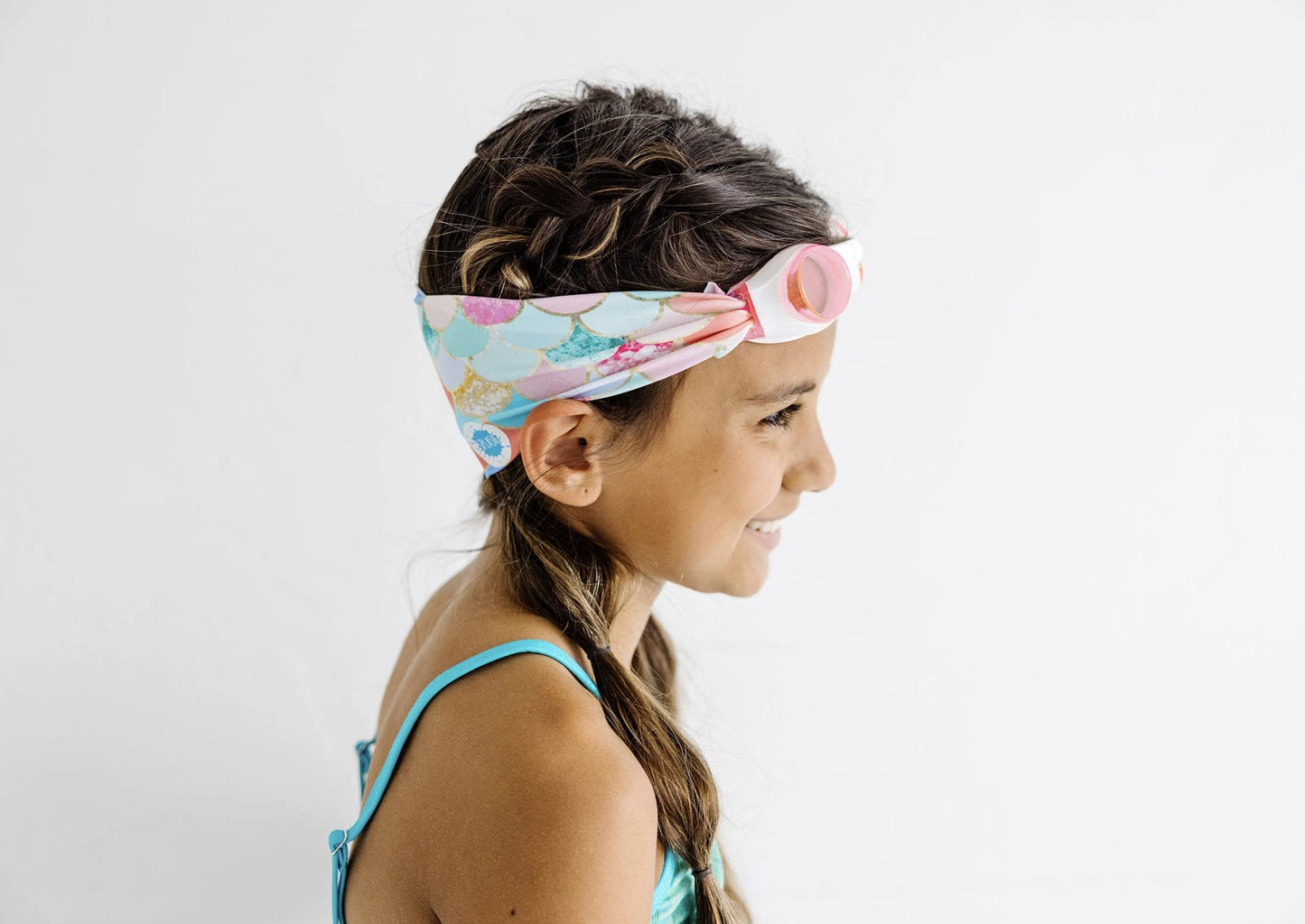 SPLASH SWIM GOGGLES - Mermaid - Fun, Fashionable, Comfortable - Fits Kids and Adults - Won't Pull Your Hair - Easy to Use - High Visibility Anti-Fog Lenses - ORIGINAL PATENT PENDING DESIGN