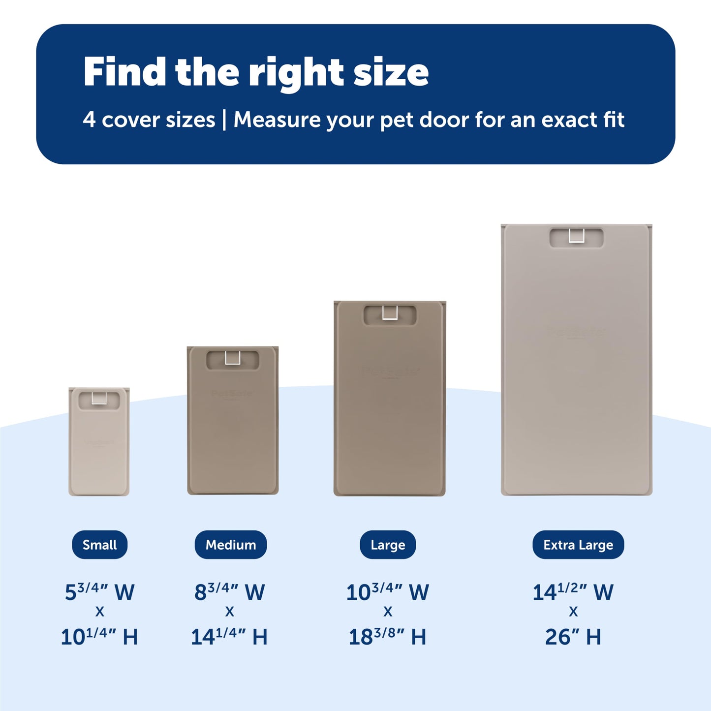 Closing Panel Pet Door Cover, Large