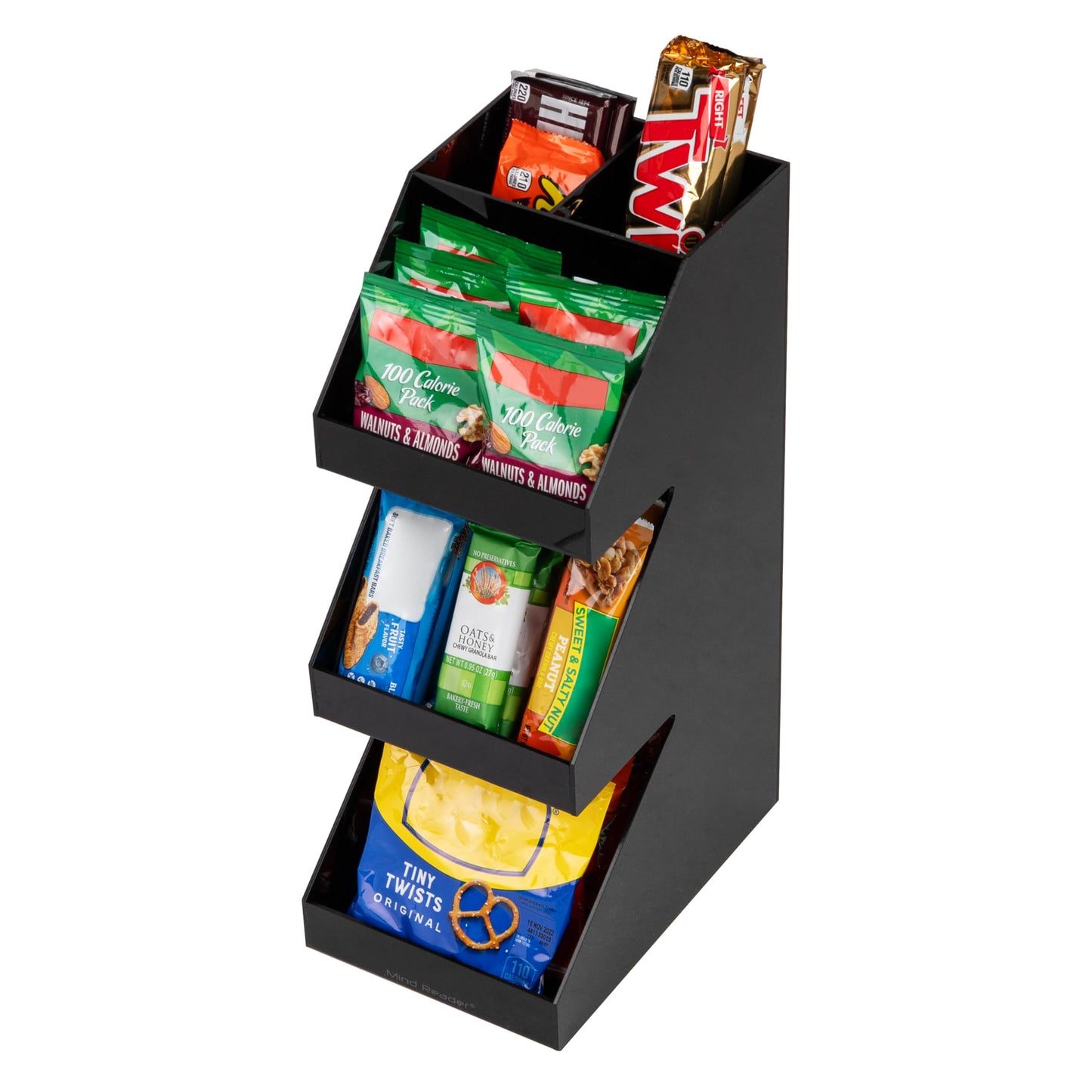 Mind Reader Coffee Tea Utensil and Condiment Station, Countertop Organizer, Coffee Bar, Kitchen, 15.2Lx22.9Wx40.6Hcm, Black