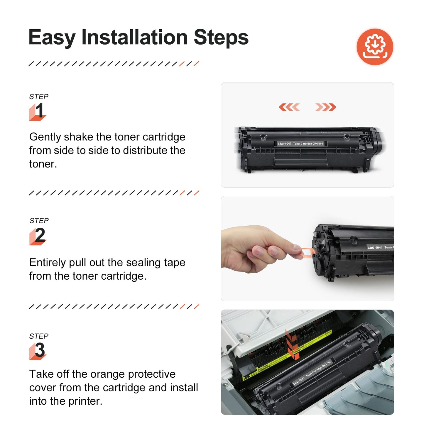 V4INK 4-Pack Compatible FX-10 FX-9 104 Toner Cartridge for Canon 104 Toner ImageClass Printer MF4100 MF4150 MF4270 MF4350d MF4370dn MF4380dn D420 D480