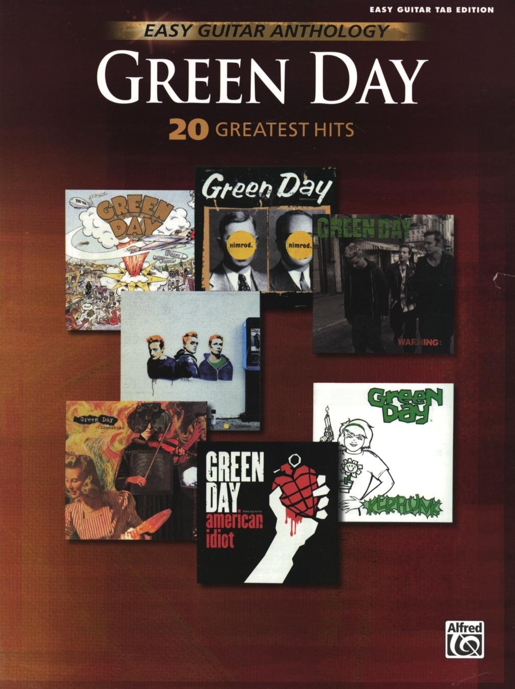 Green Day - Easy Guitar Anthology | Guitar Tablature Songbook with 20 Greatest Hits | Easy Guitar Sheet Music with Lyrics Chords and TAB | Punk Rock Guitar Songbook for Players