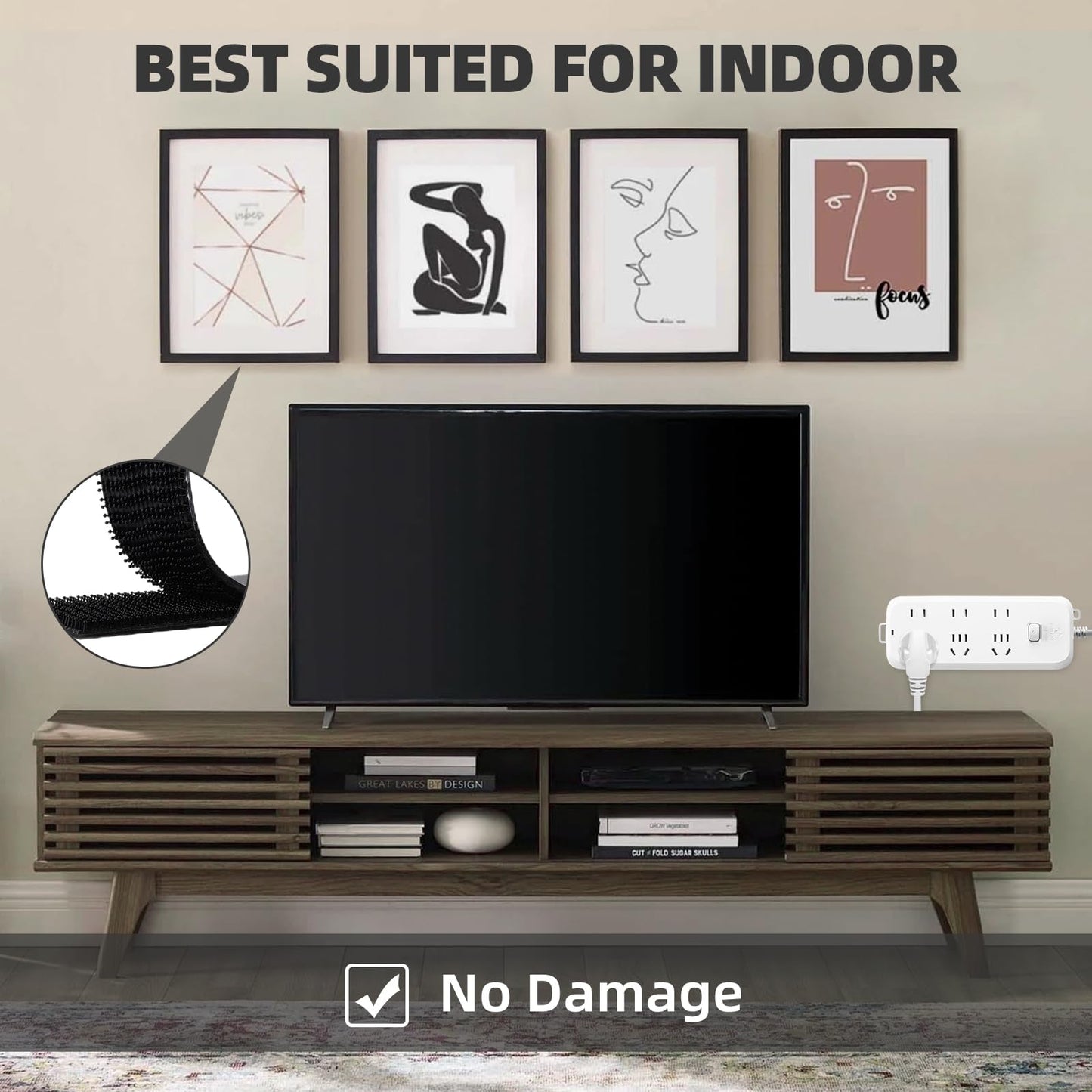 3M Dual Lock SJ3550A 1"×8ft Black 1 Pack Reclosable Fastener Mounting Tape Interlocking Mushroom shaped Strong Adhesive Hook Lock Sticky Tape for Indoor and Outdoor