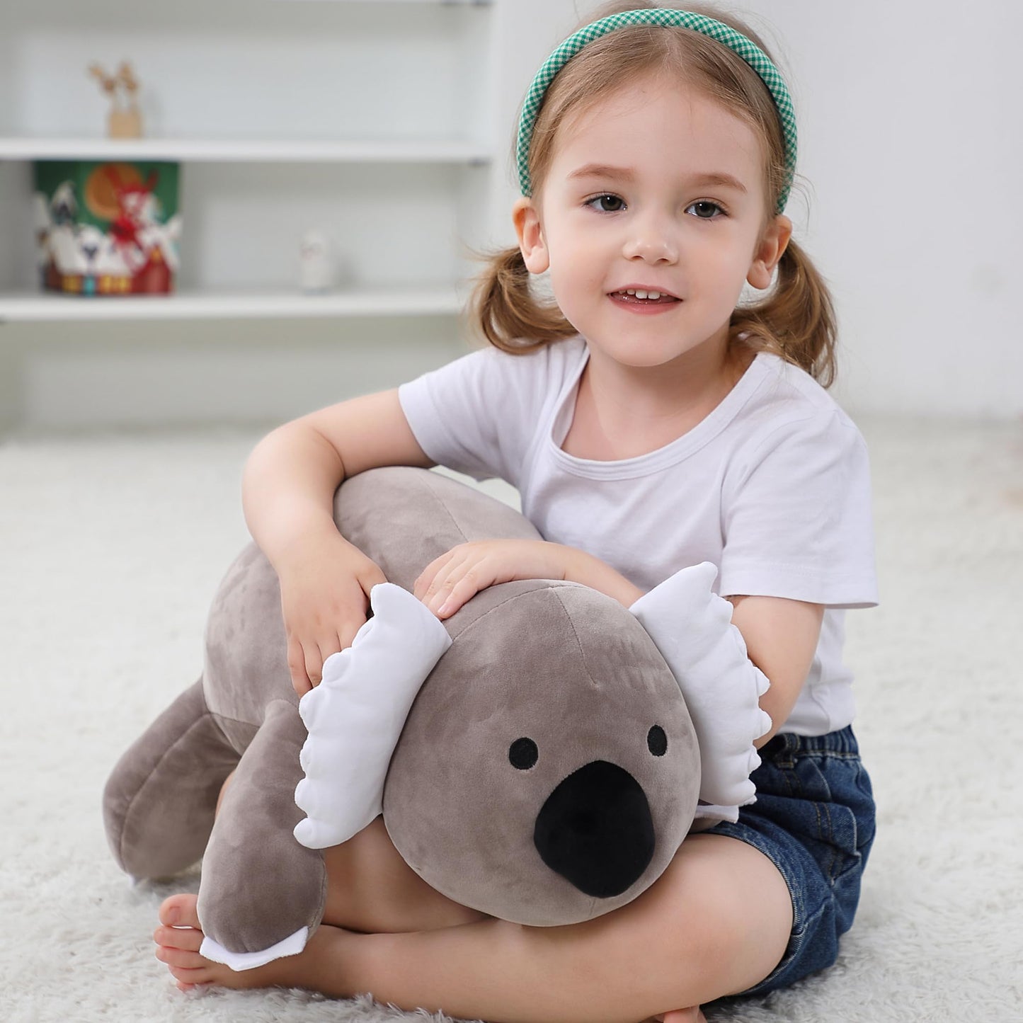 OurHonor 4.2lbs Koala Weighted Stuffed Animals, Weighted Stuffed Animal Plush 24", Giant Koala Stuffed Animal Pillow Soft Doll Toy Gifts for Kids Adults Women Men Girls Boy